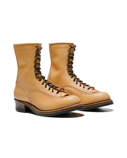 John Lofgren Bootmaker Donkey Puncher Boots 8" Badalassi Carlo Vegetable Tanned Leather Bone side