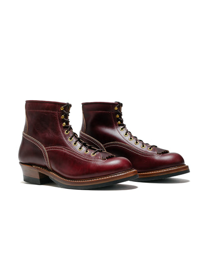 John Lofgren Bootmaker Donkey Puncher Boots Horween Leather CXL Burgundy side