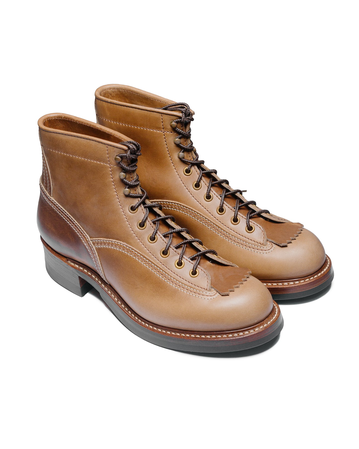 John Lofgren Bootmaker Donkey Puncher Boots Horween Leather CXL Natural front side