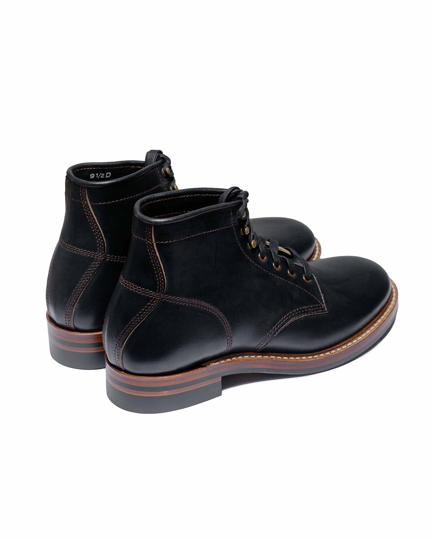 John Lofgren Bootmaker El Capitan Boots Horween Leather CXL Black back side