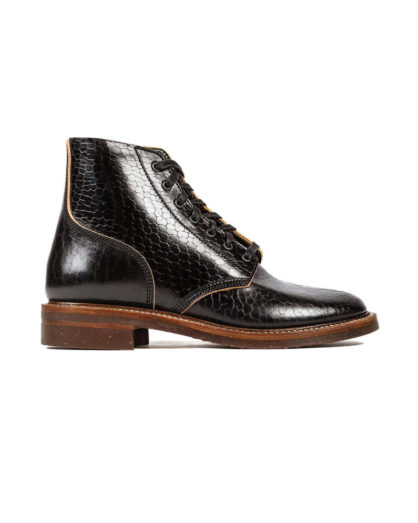 John Lofgren Bootmaker M-43 Service Shoes Shinki Hikaku Black/Tea-Core Horsebutt
