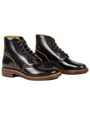 John Lofgren Bootmaker M-43 Service Shoes Shinki Hikaku Black/Tea-Core Horsebutt Side
