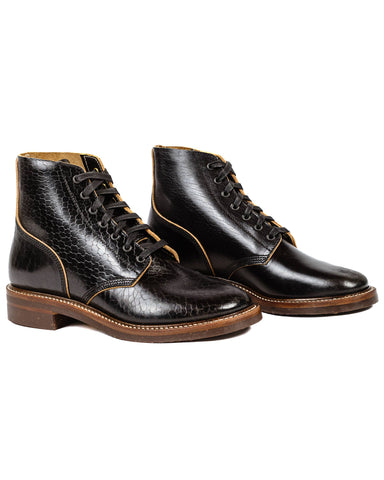 John Lofgren Bootmaker M-43 Service Shoes Shinki Hikaku Black/Tea-Core Horsebutt
