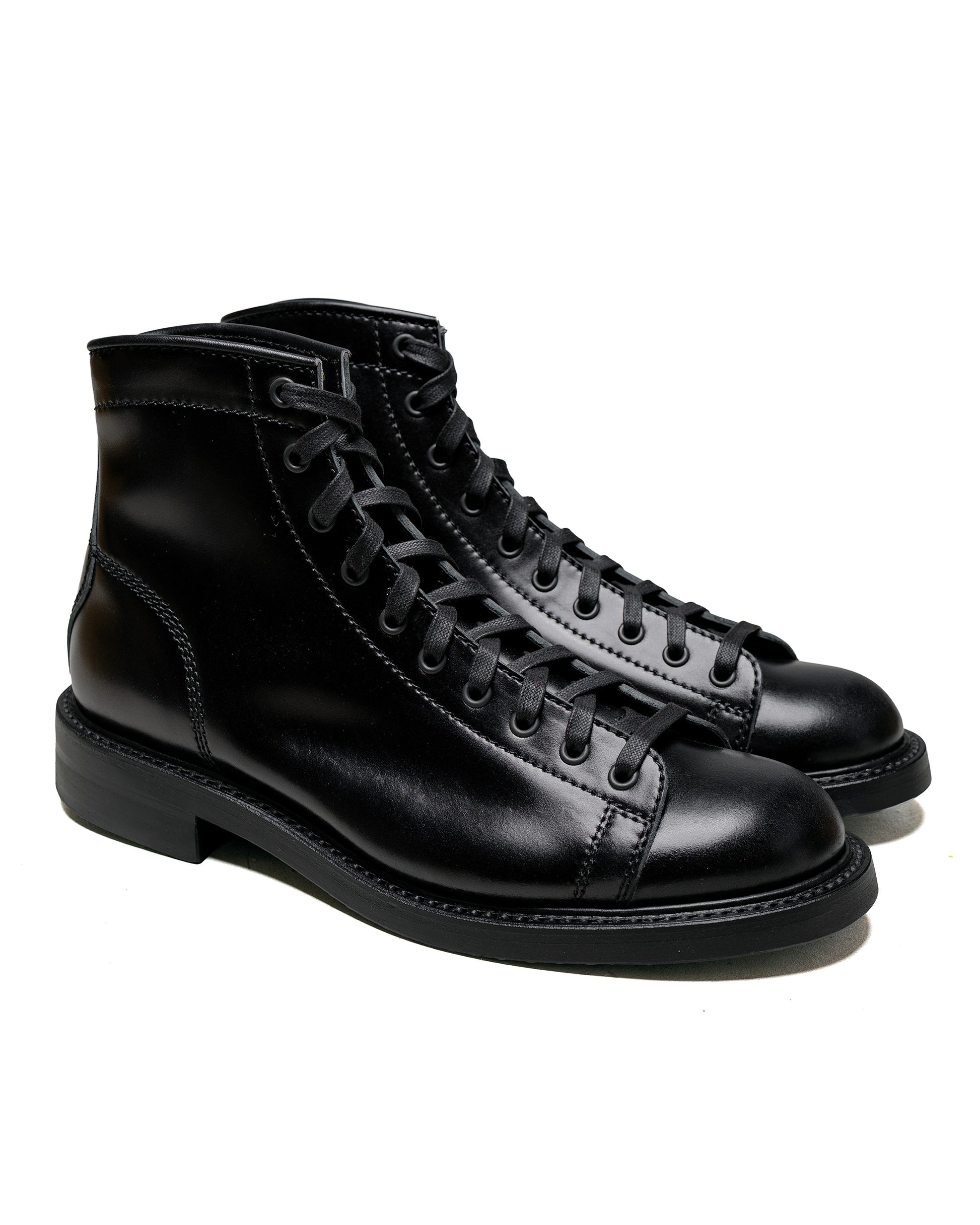 John Lofgren Bootmaker Monkey Boots Shinki Hikaku Shell Cordovan Black Ops