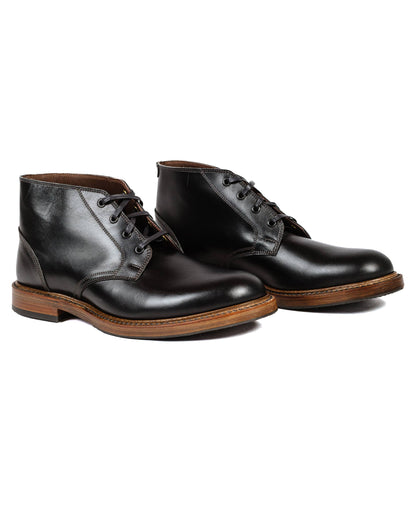 John Lofgren Bootmaker The Steadfast Chukka Boots French Calfskin Black Side