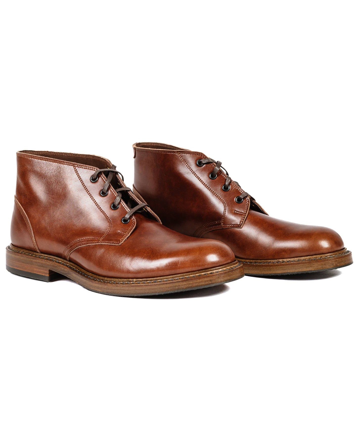 John Lofgren Bootmaker The Steadfast Chukka Boots French Calfskin Brown Side