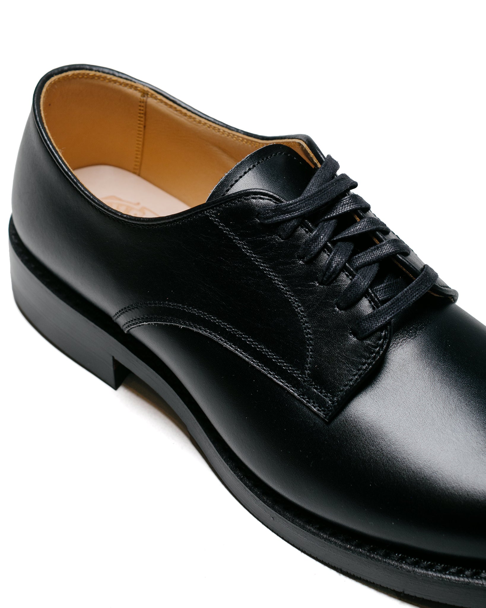 John Lofgren Bootmaker USN Low Quarter Shoes French Calfskin Black