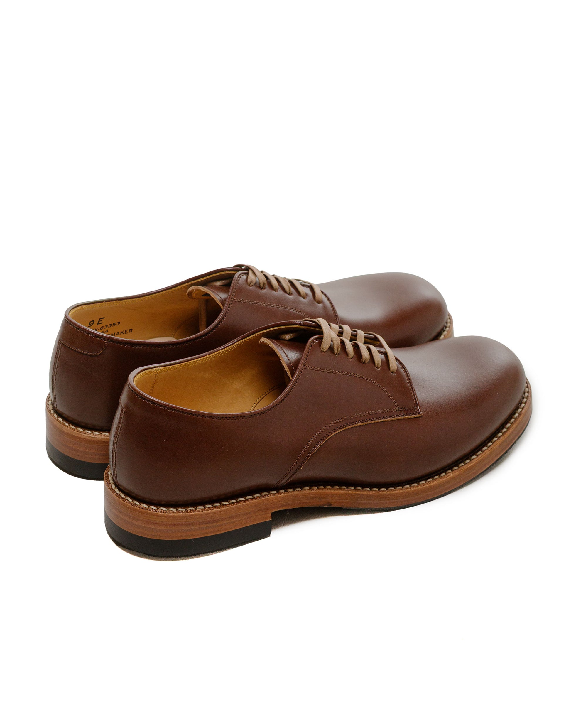 John Lofgren Bootmaker USN Low Quarter Shoes French Calfskin Russet Br