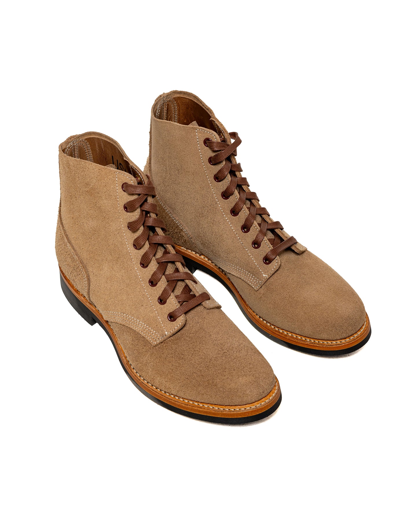 John Lofgren Bootmaker US Navy N-1 Field Shoes Boondockers CXL Natural Roughout