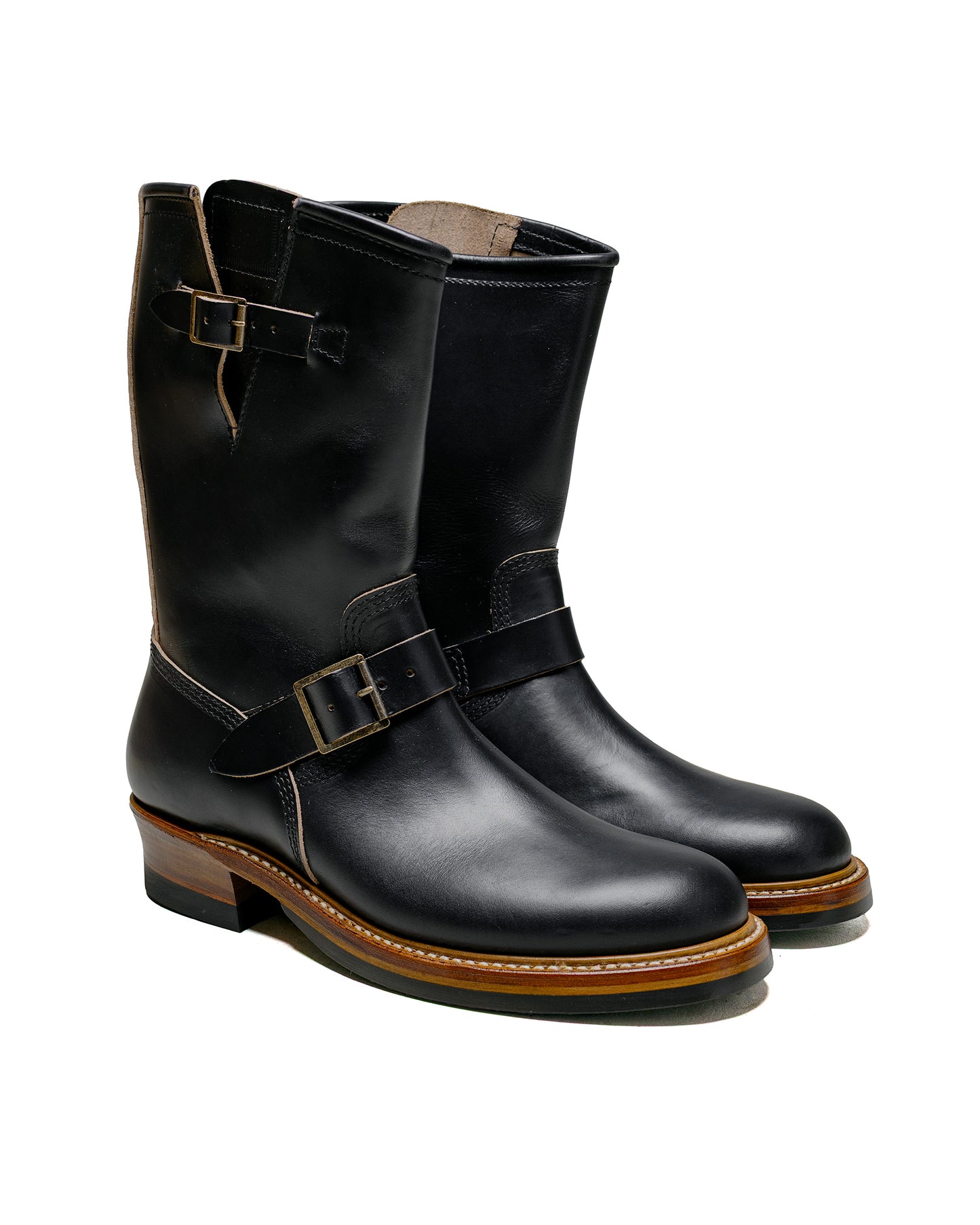 John Lofgren Bootmaker Wabash Engineer Boots Horween CXL Black