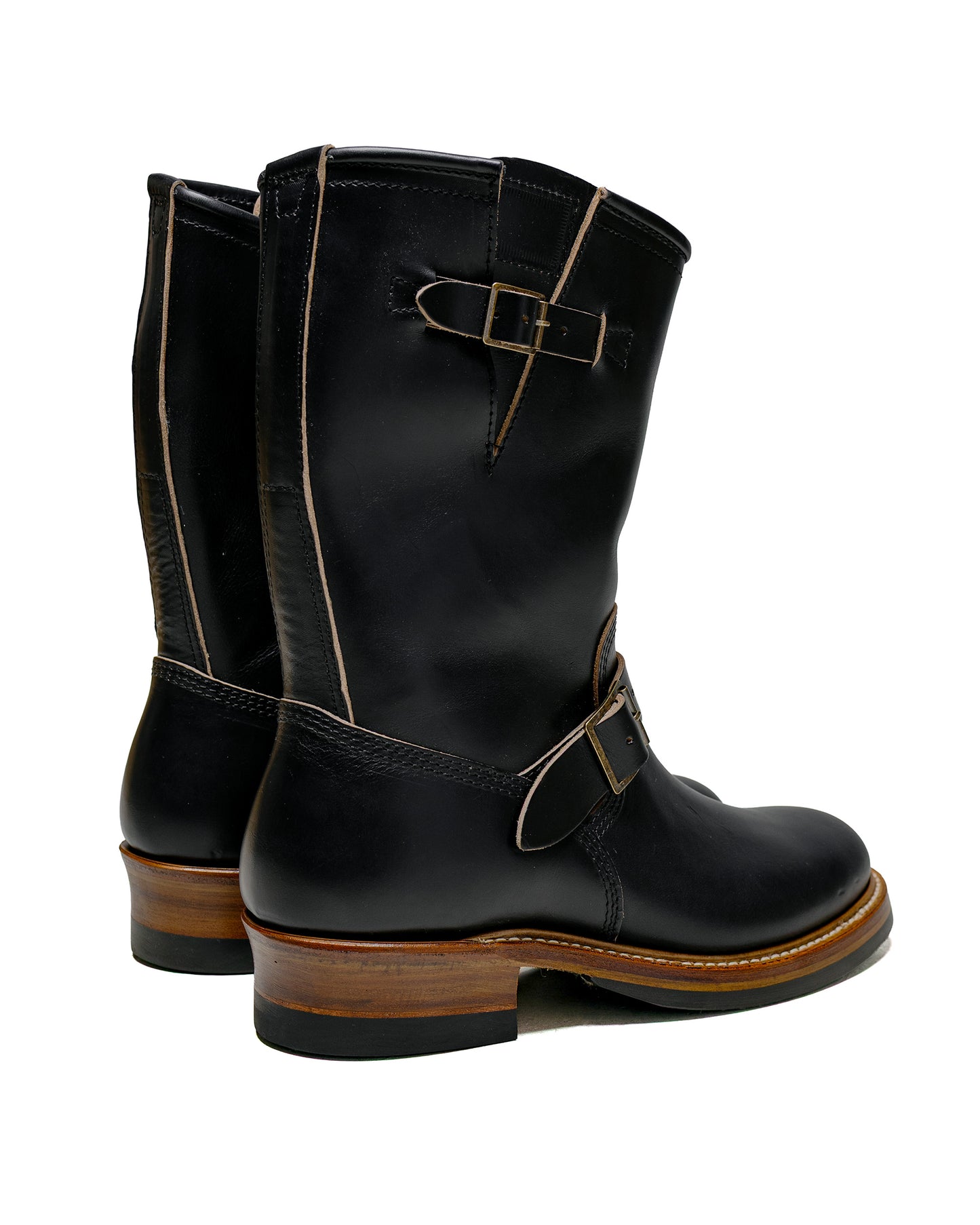 John Lofgren Bootmaker Wabash Engineer Boots Horween CXL Black