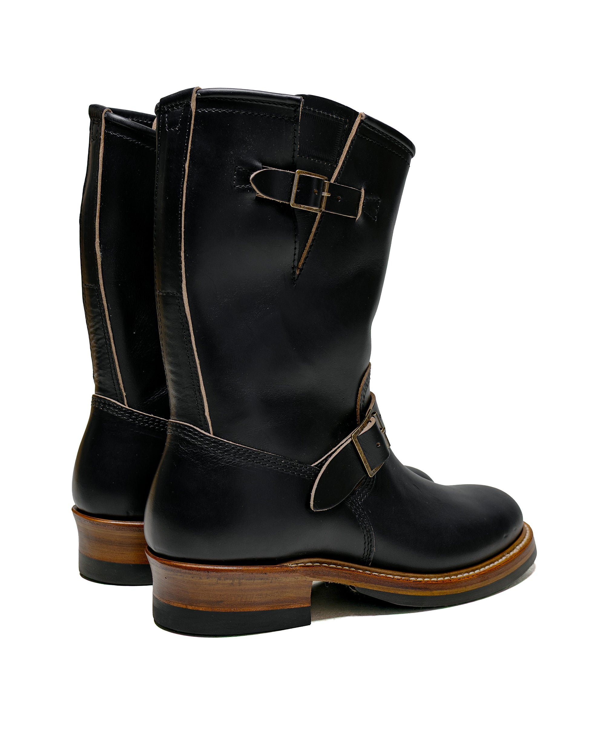 John Lofgren Bootmaker Wabash Engineer Boots Horween CXL Black