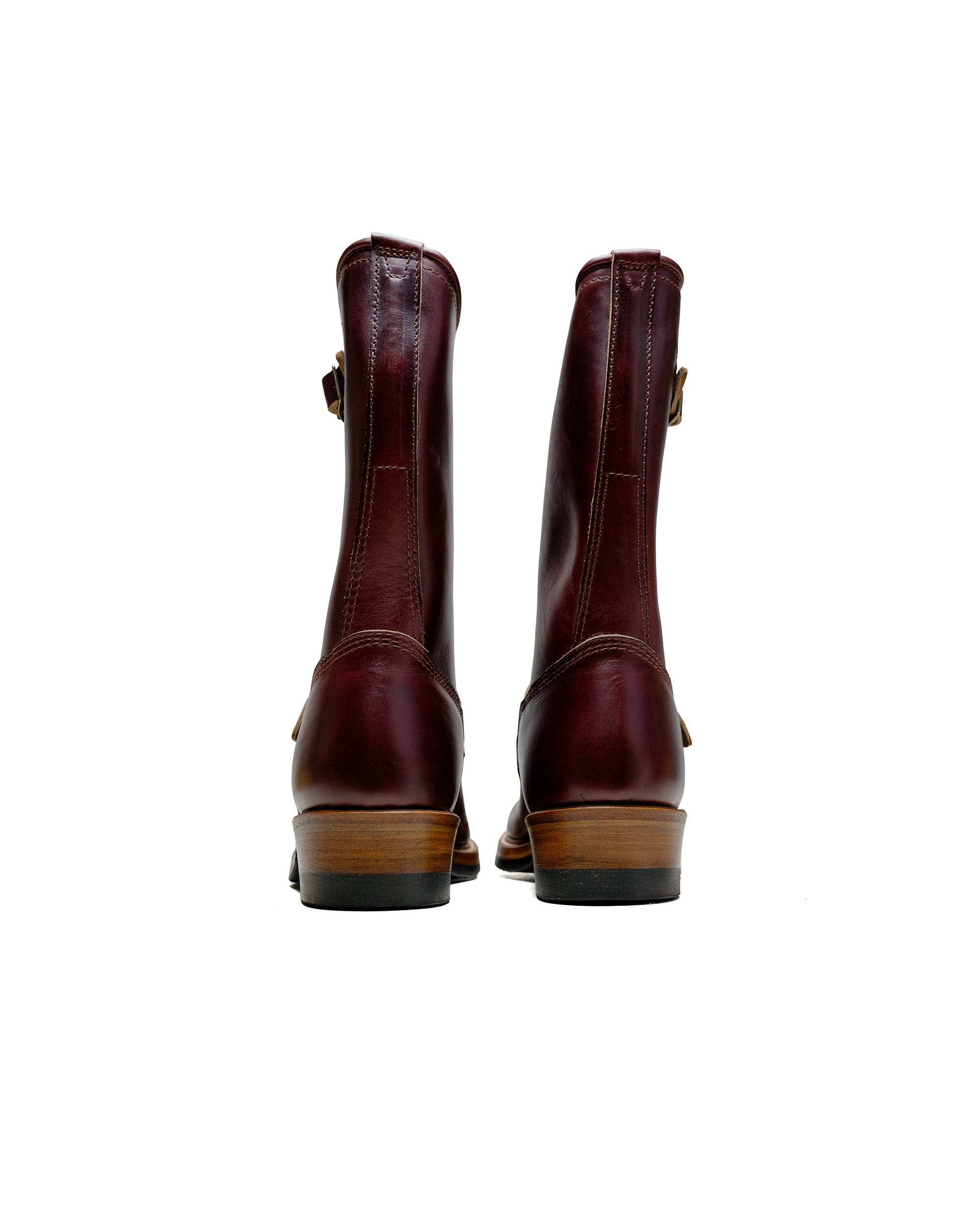 John Lofgren Bootmaker Wabash Engineer Boots Horween CXL Burgundy