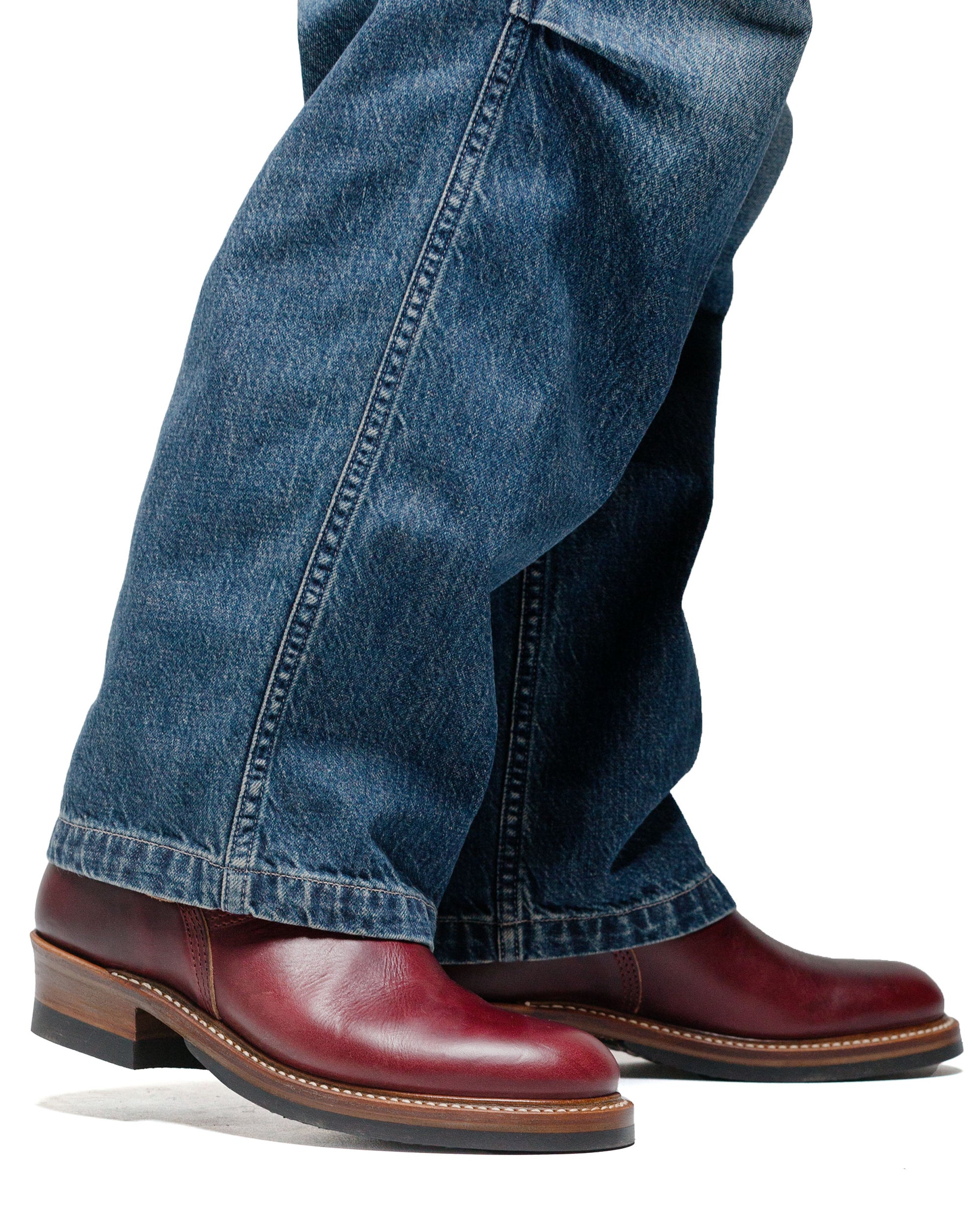 John Lofgren Bootmaker Wabash Engineer Boots Horween CXL Burgundy model