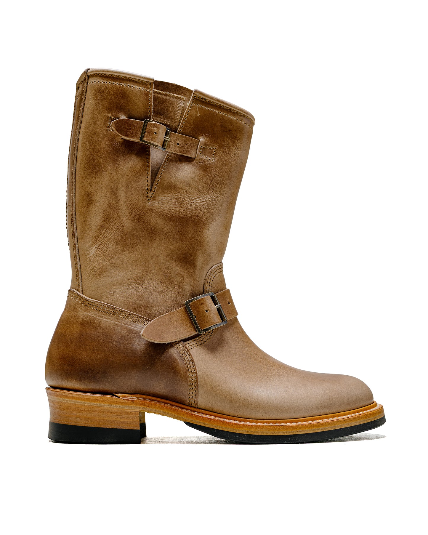 John Lofgren Bootmaker Wabash Engineer Boots Horween CXL Natural