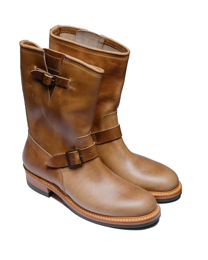 John Lofgren Bootmaker Wabash Engineer Boots Horween CXL Natural front side