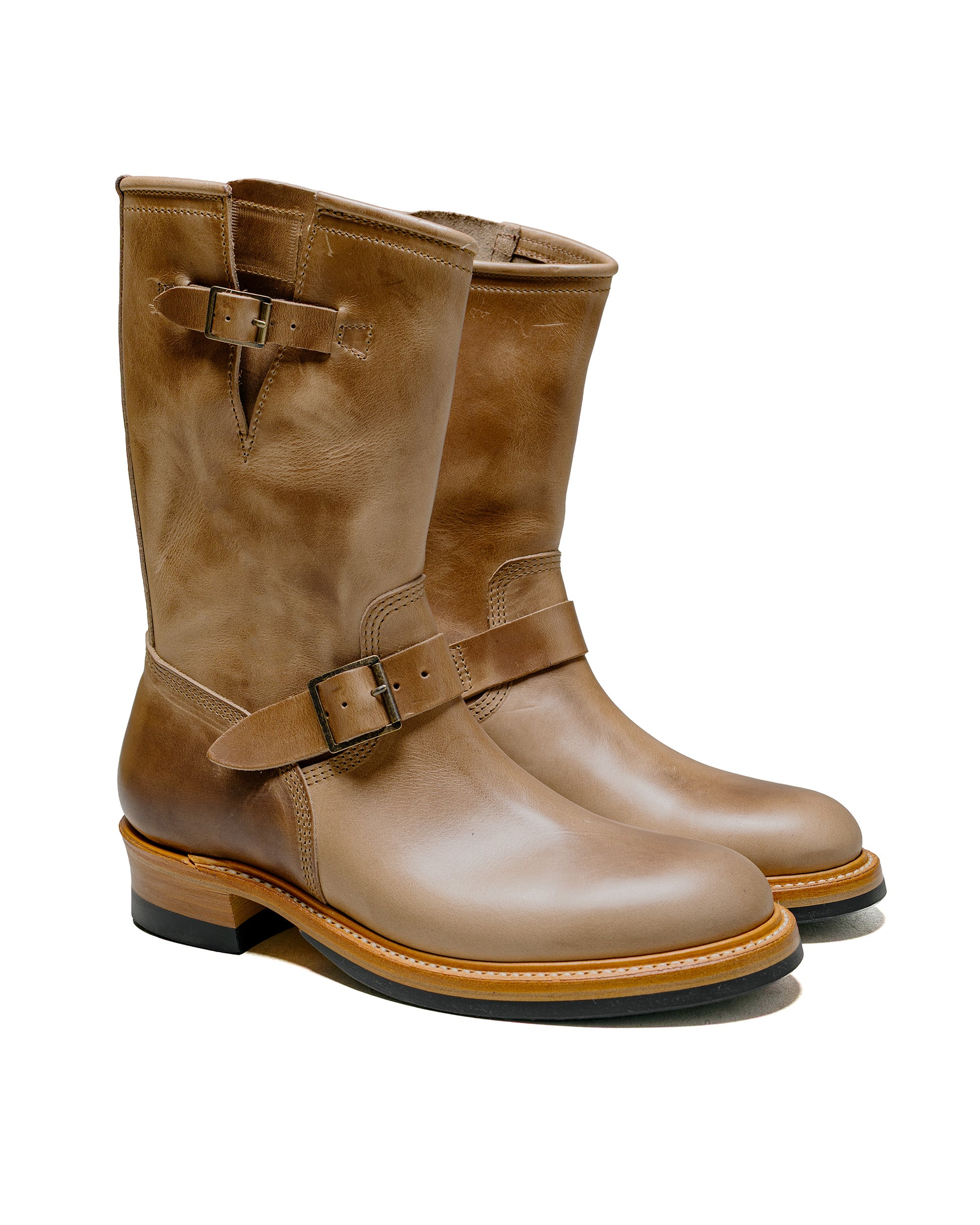 John Lofgren Bootmaker Wabash Engineer Boots Horween CXL Natural