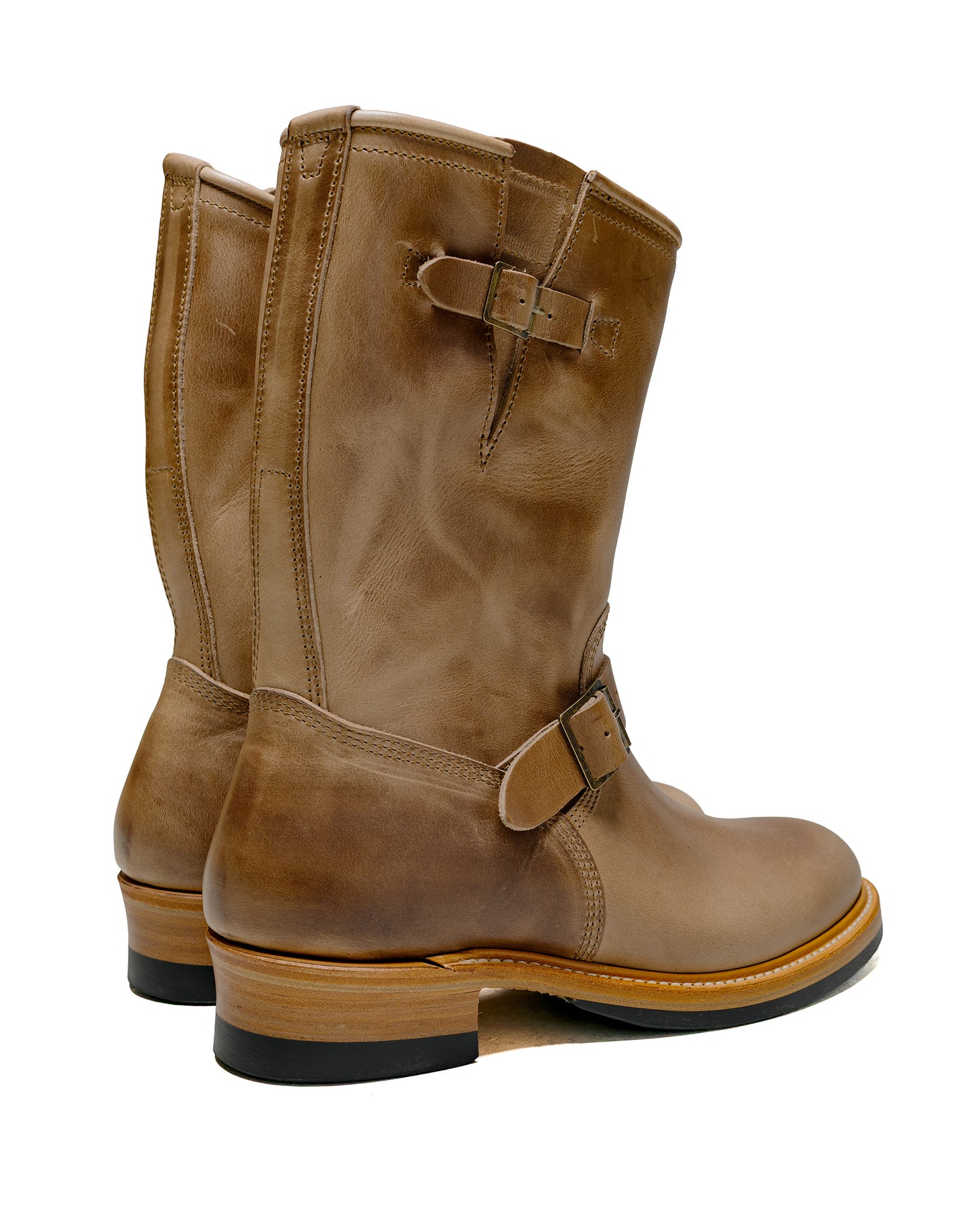 John Lofgren Bootmaker Wabash Engineer Boots Horween CXL Natural