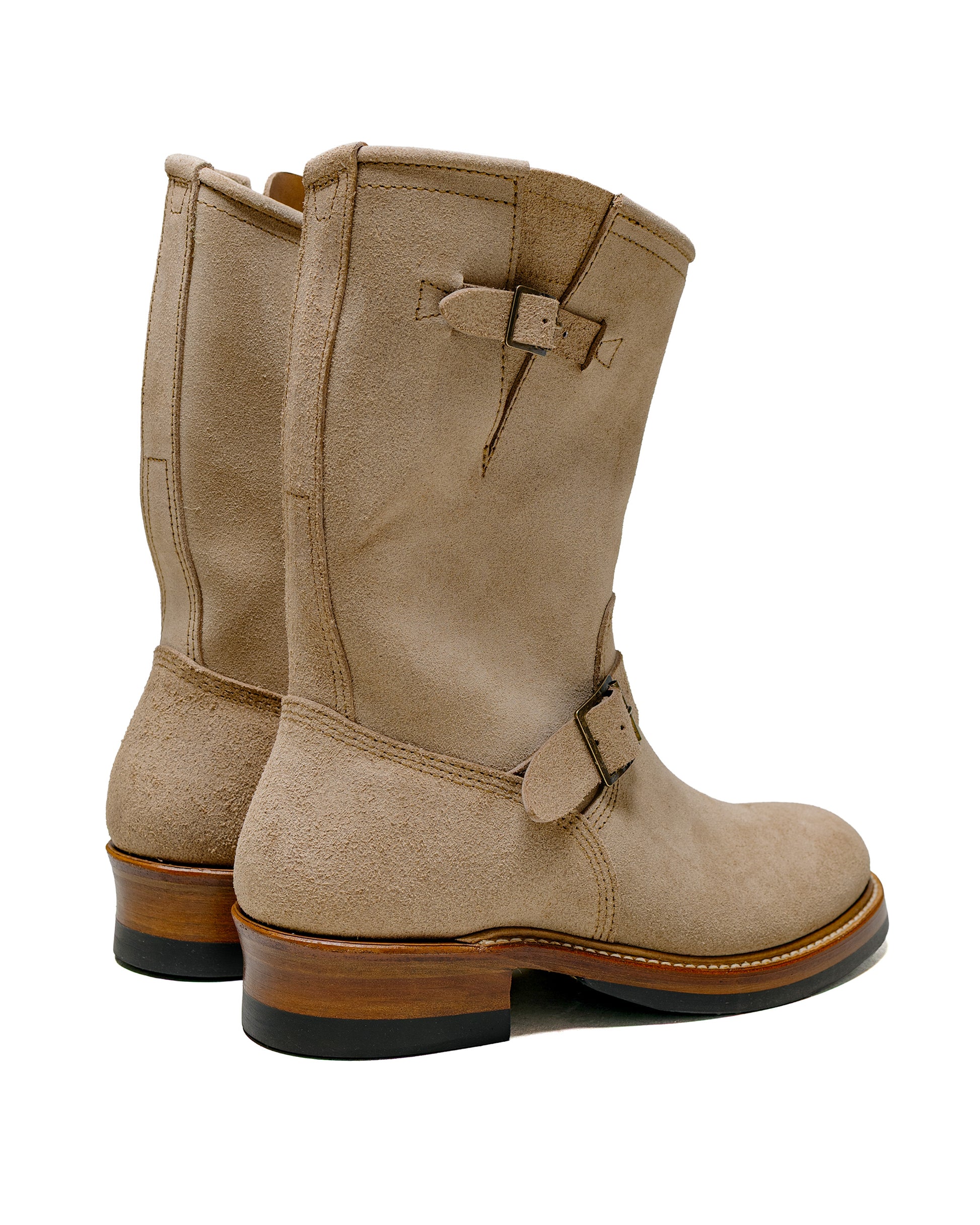 John Lofgren Bootmaker Wabash Engineer Boots Horween CXL Natural Roughout