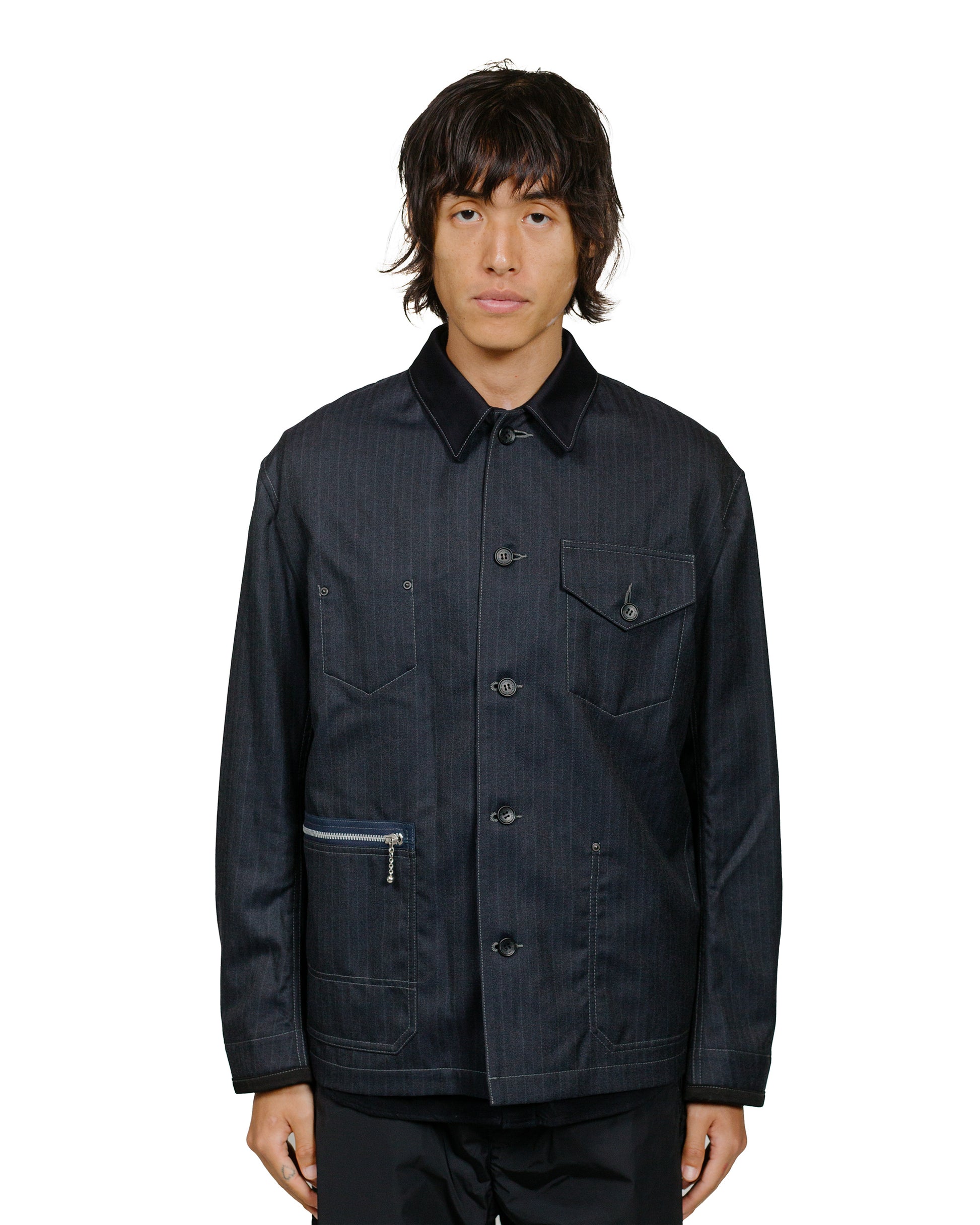 Junya Watanabe MAN Chore Jacket Navy model front