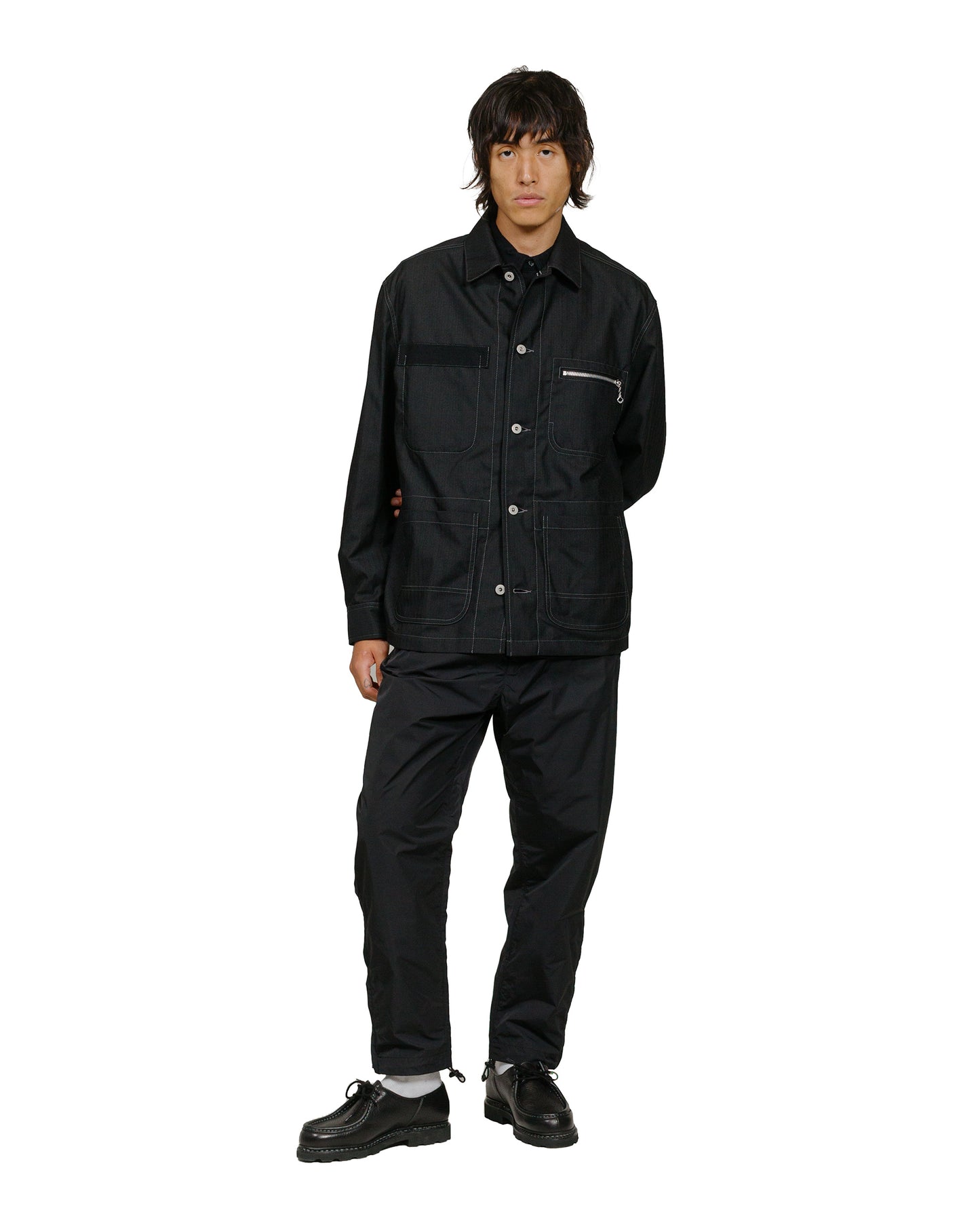 Junya Watanabe MAN Worker Jacket Black model full