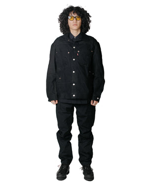 Junya Watanabe MAN x Levi's Cotton Wool Denim Jacket Black Model Full