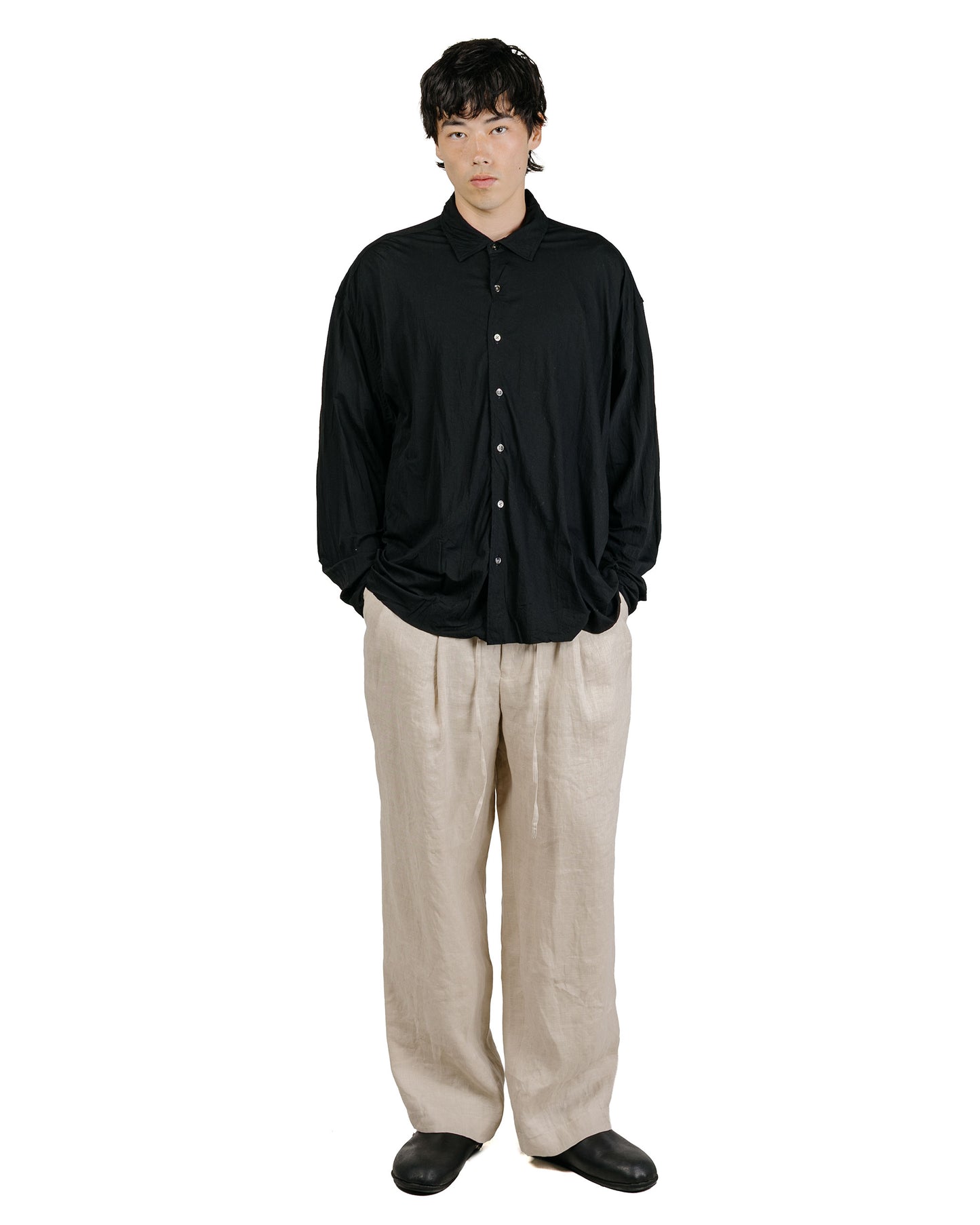 KANEMASA PHIL 46G Artisan Shirt Black Dye