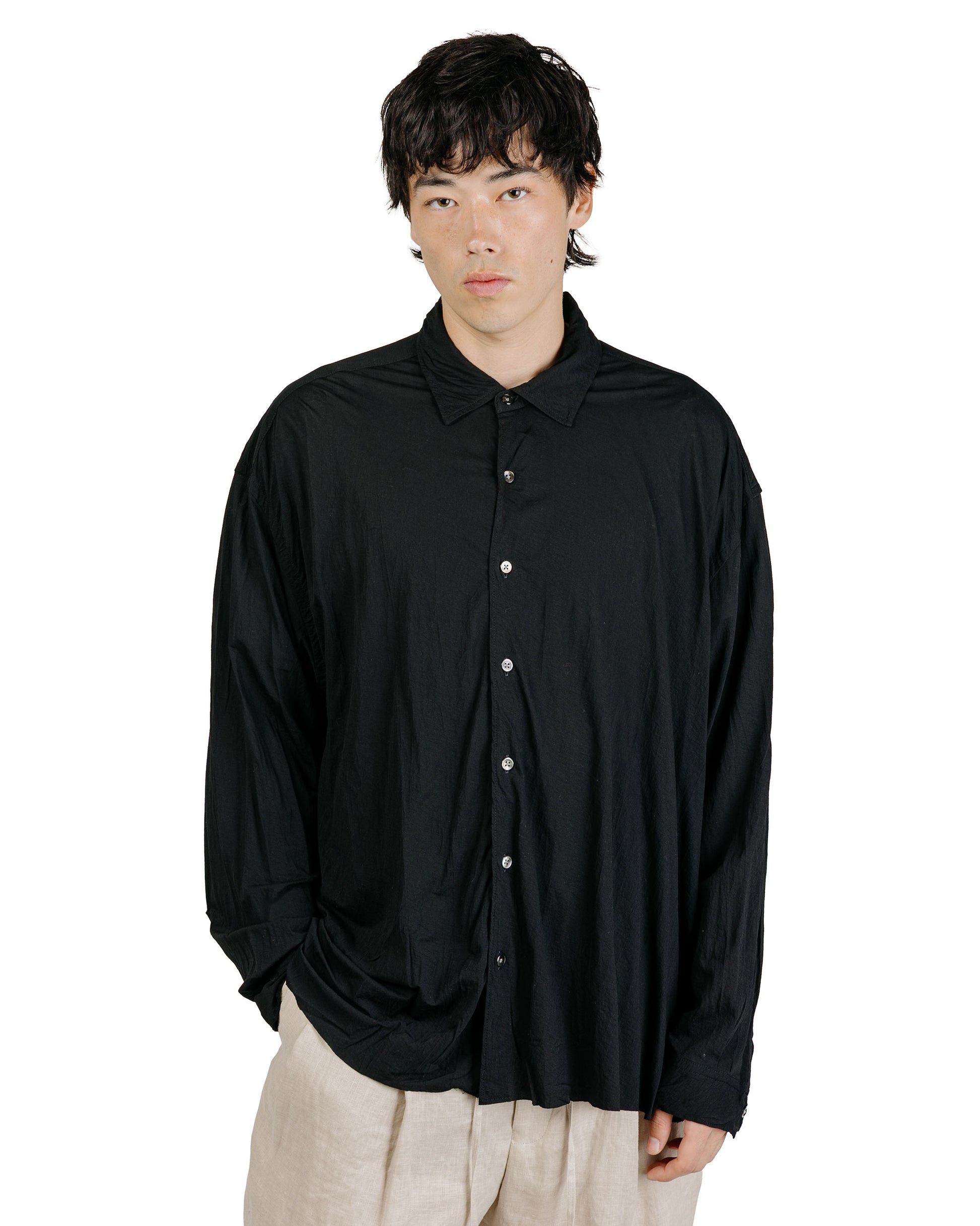 KANEMASA PHIL 46G Artisan Shirt Black Dye