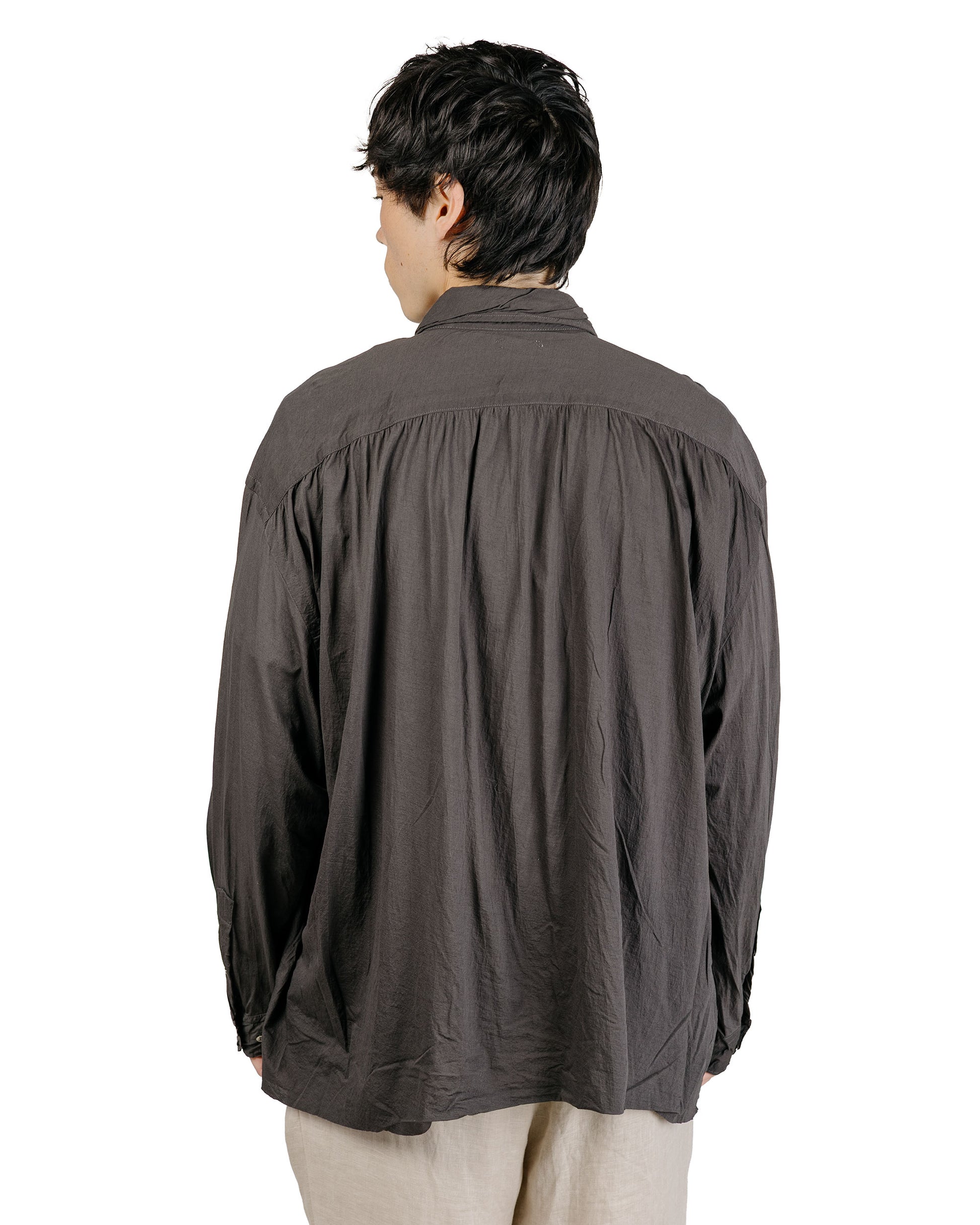 KANEMASA PHIL 46G Artisan Shirt Charcoal Dye
