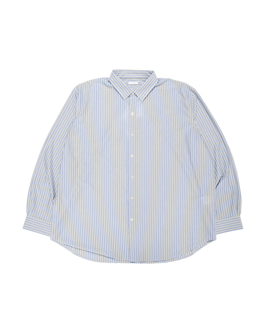 KANEMASA PHIL 46G Stripe Atmosphere Shirt Sax Black