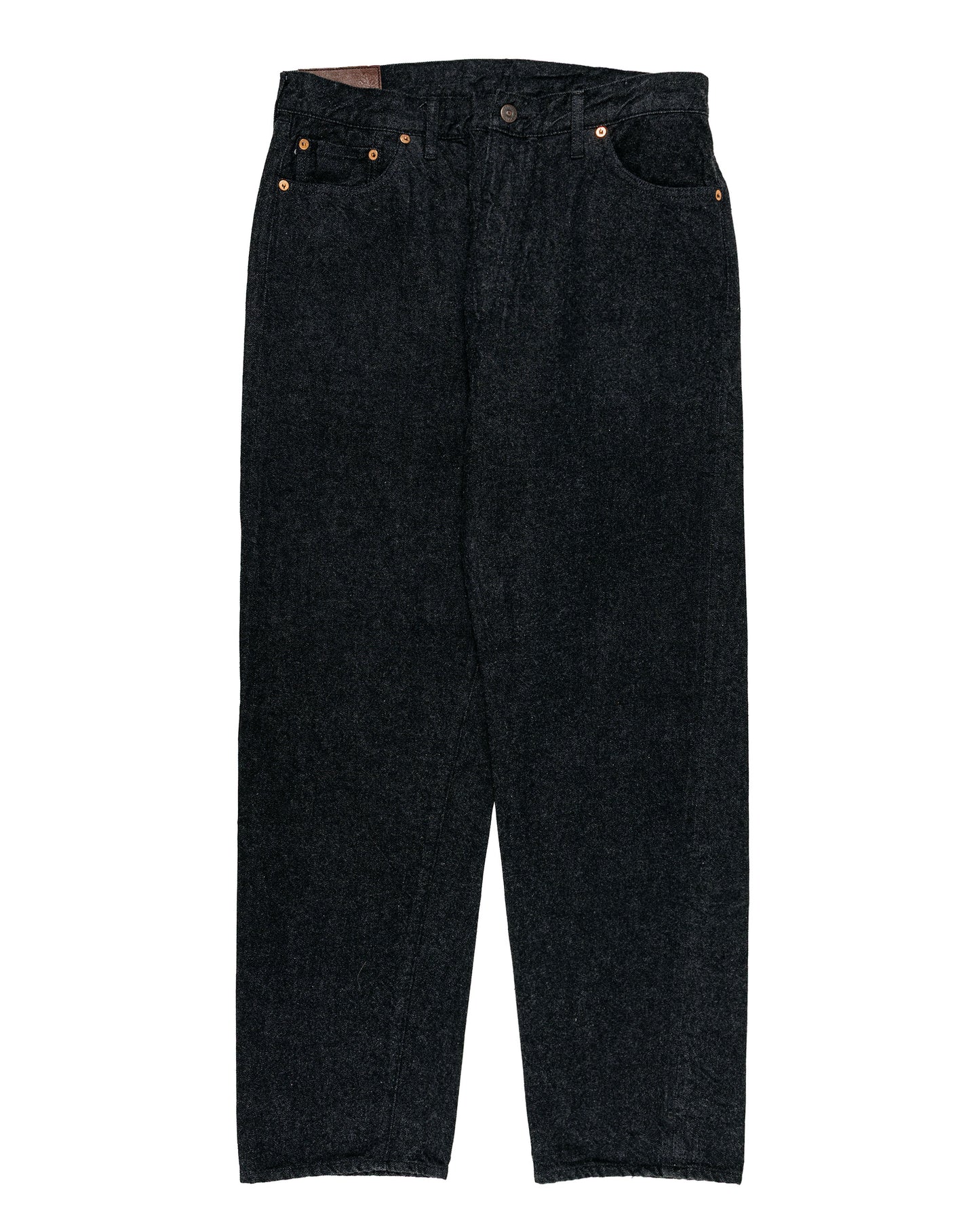 KAPTAIN SUNSHINE 5P Zipper Front Denim Pants Black One Wash