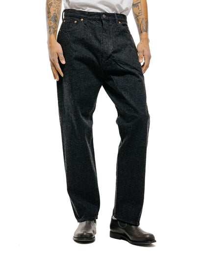 KAPTAIN SUNSHINE 5P Zipper Front Denim Pants Black One Wash