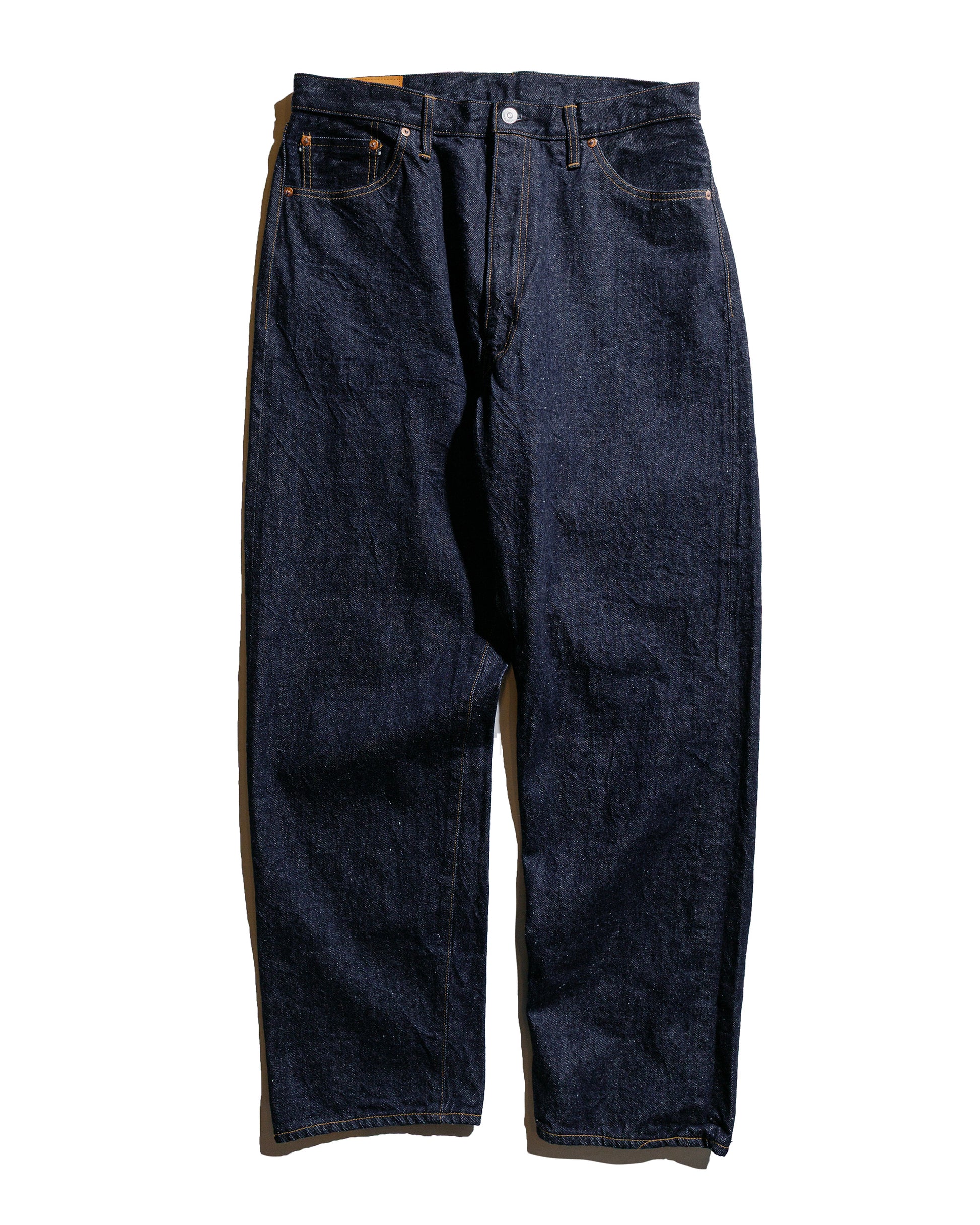 KAPTAIN SUNSHINE 5P Zipper Front Denim Pants Indigo One Wash