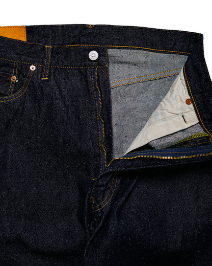KAPTAIN SUNSHINE 5P Zipper Front Denim Pants Indigo One Wash
