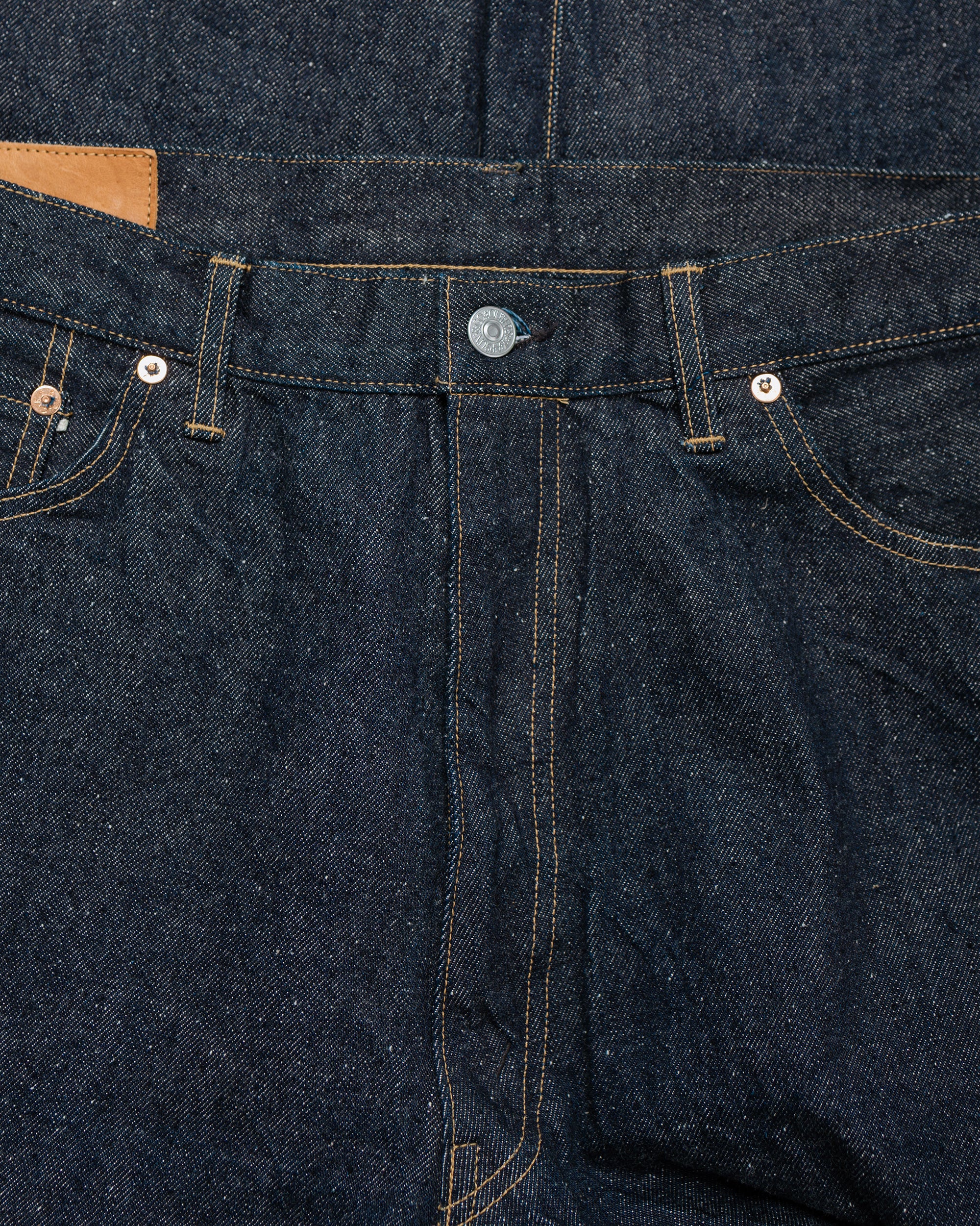 KAPTAIN SUNSHINE 5P Zipper Front Denim Pants Indigo One Wash