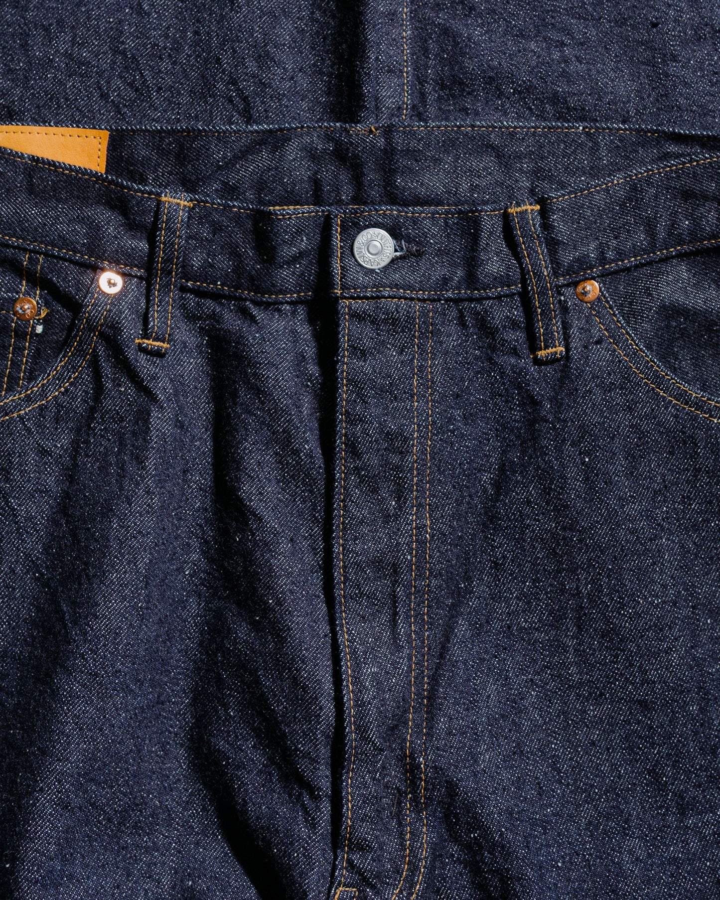 KAPTAIN SUNSHINE 5P Zipper Front Denim Pants Indigo One Wash