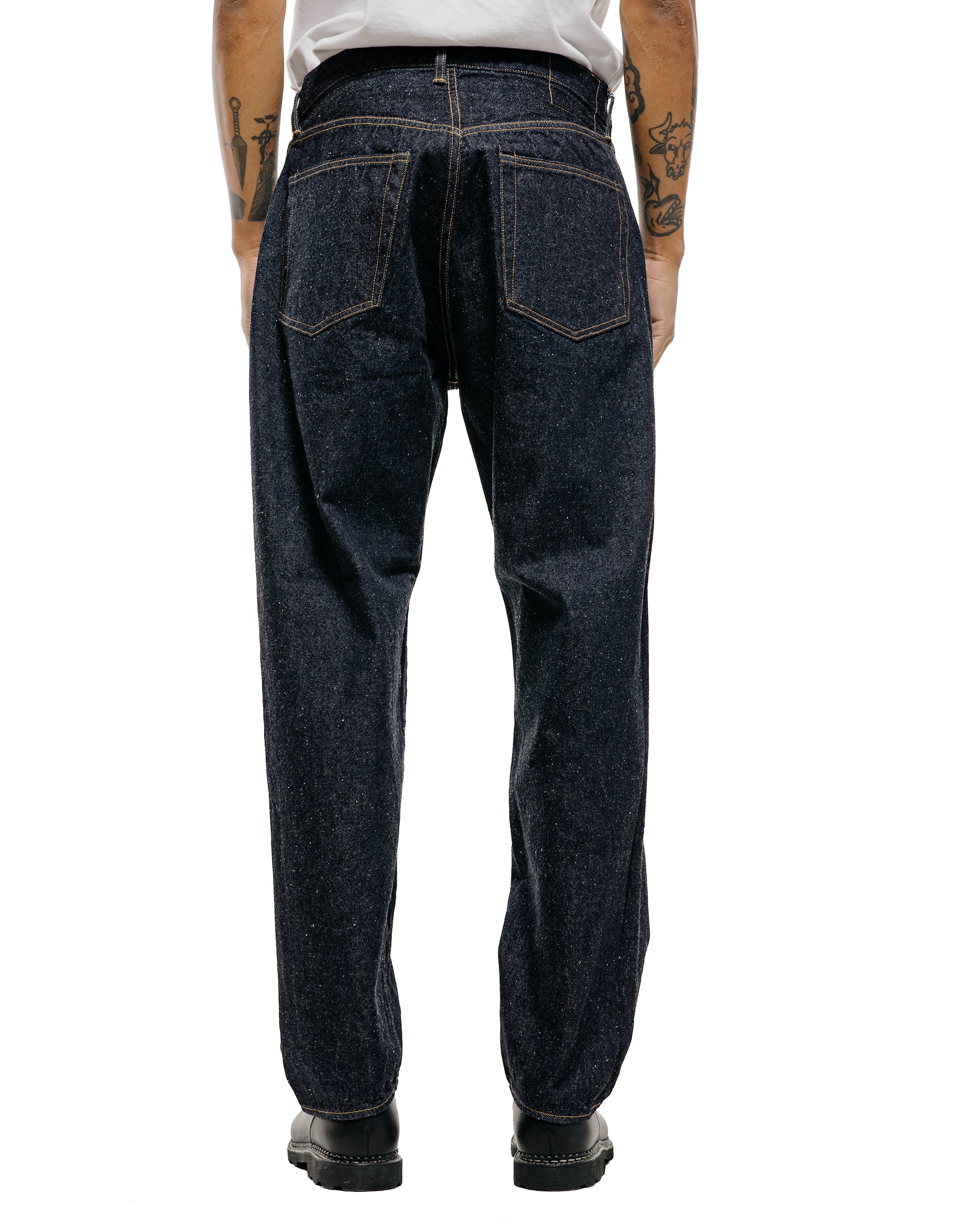 KAPTAIN SUNSHINE 5P Zipper Front Denim Pants Indigo One Wash
