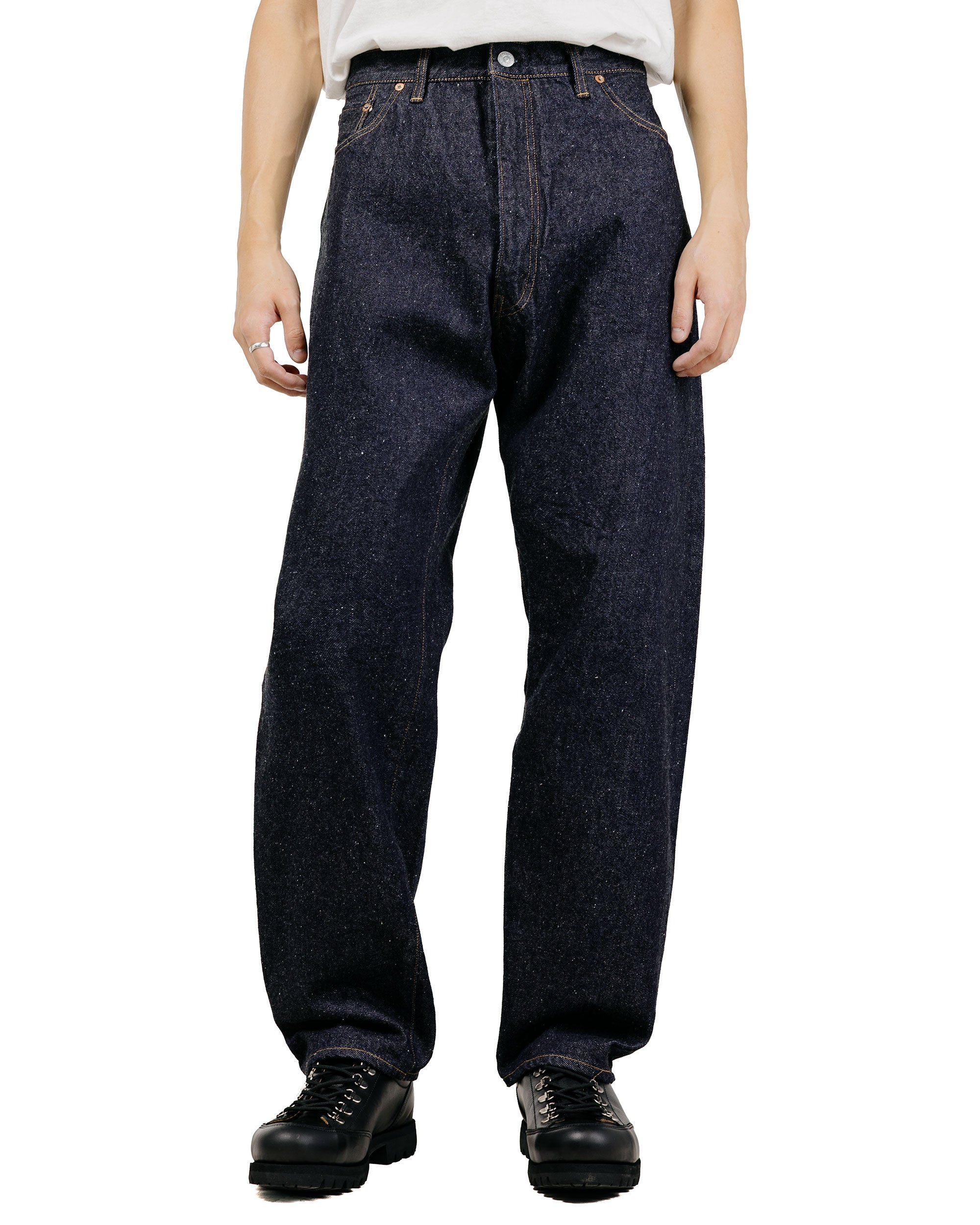 パンツ kaptain sunshine 5P Zipper Front Denim KAPTAIN SUNSHINE 5P Zipper Front Denim Pants Indigo One Wash