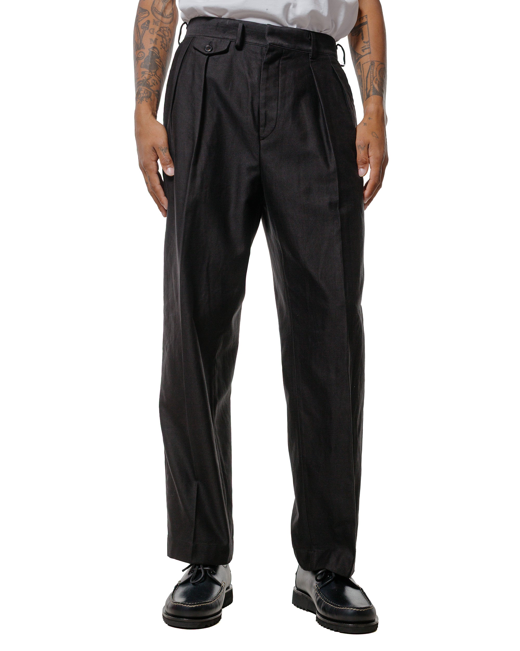 KAPTAIN SUNSHINE Belted Riviera Pants Black