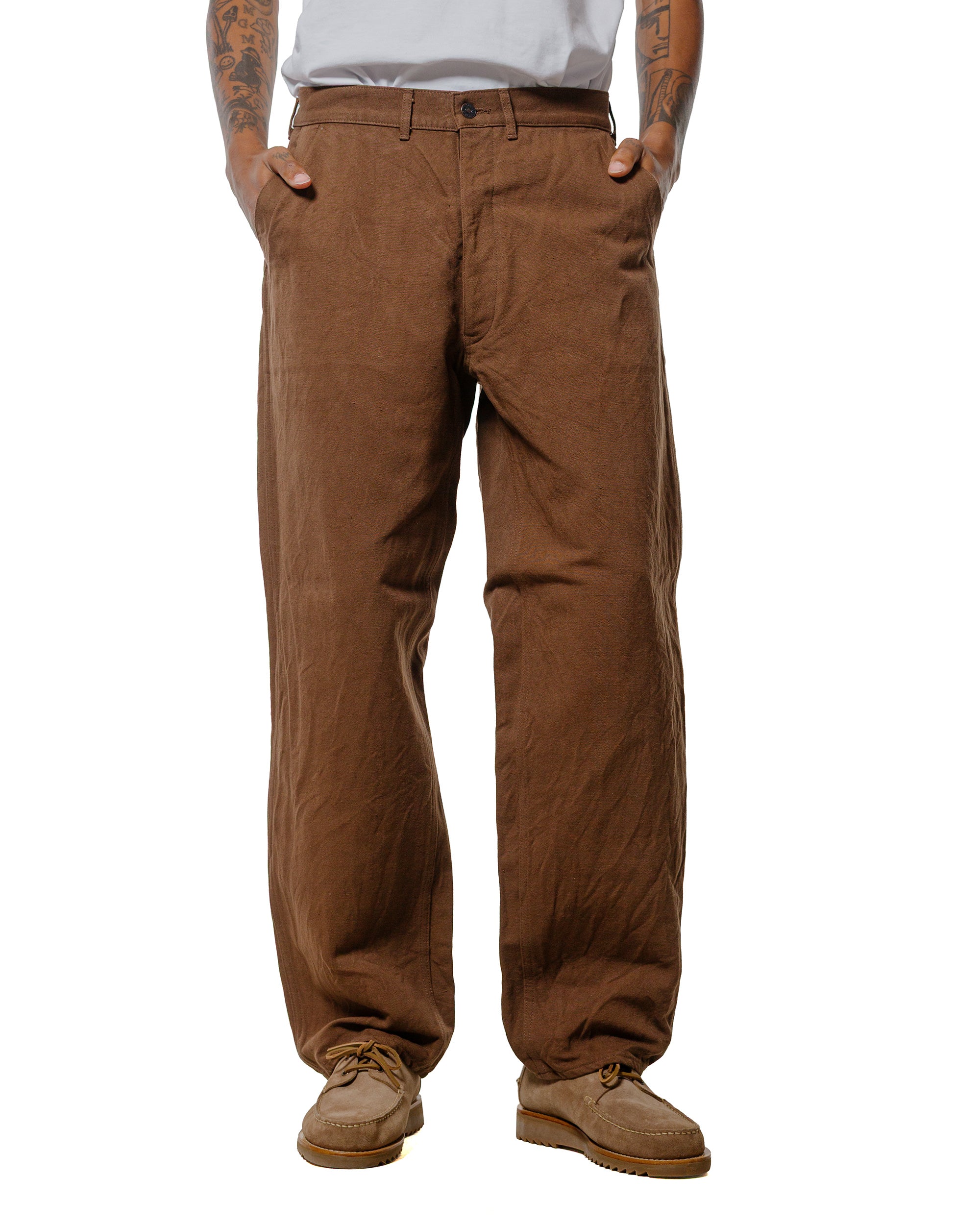 KAPTAIN SUNSHINE Cotton Hemp Painter Pant Kakishibu