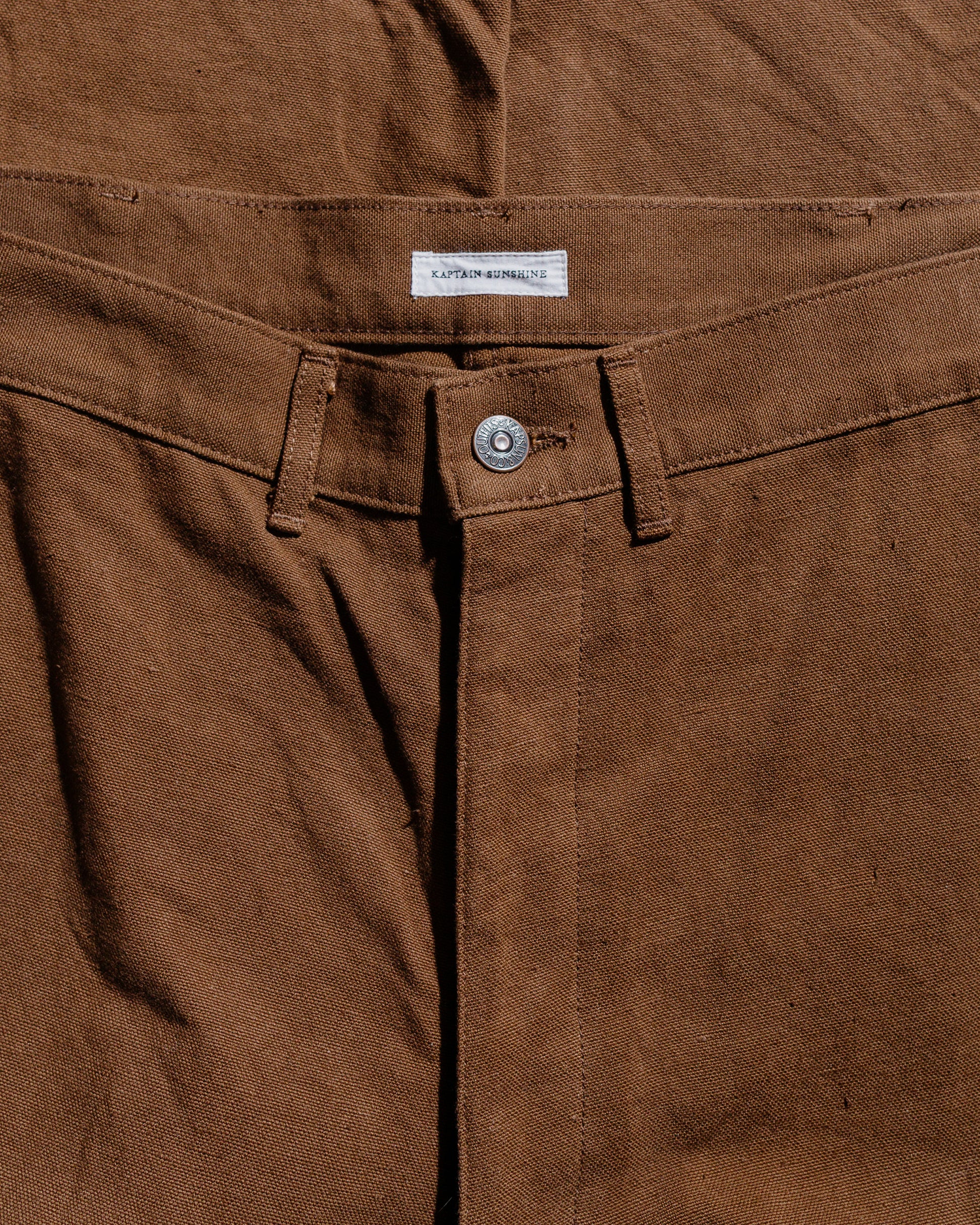 KAPTAIN SUNSHINE Cotton Hemp Painter Pant Kakishibu