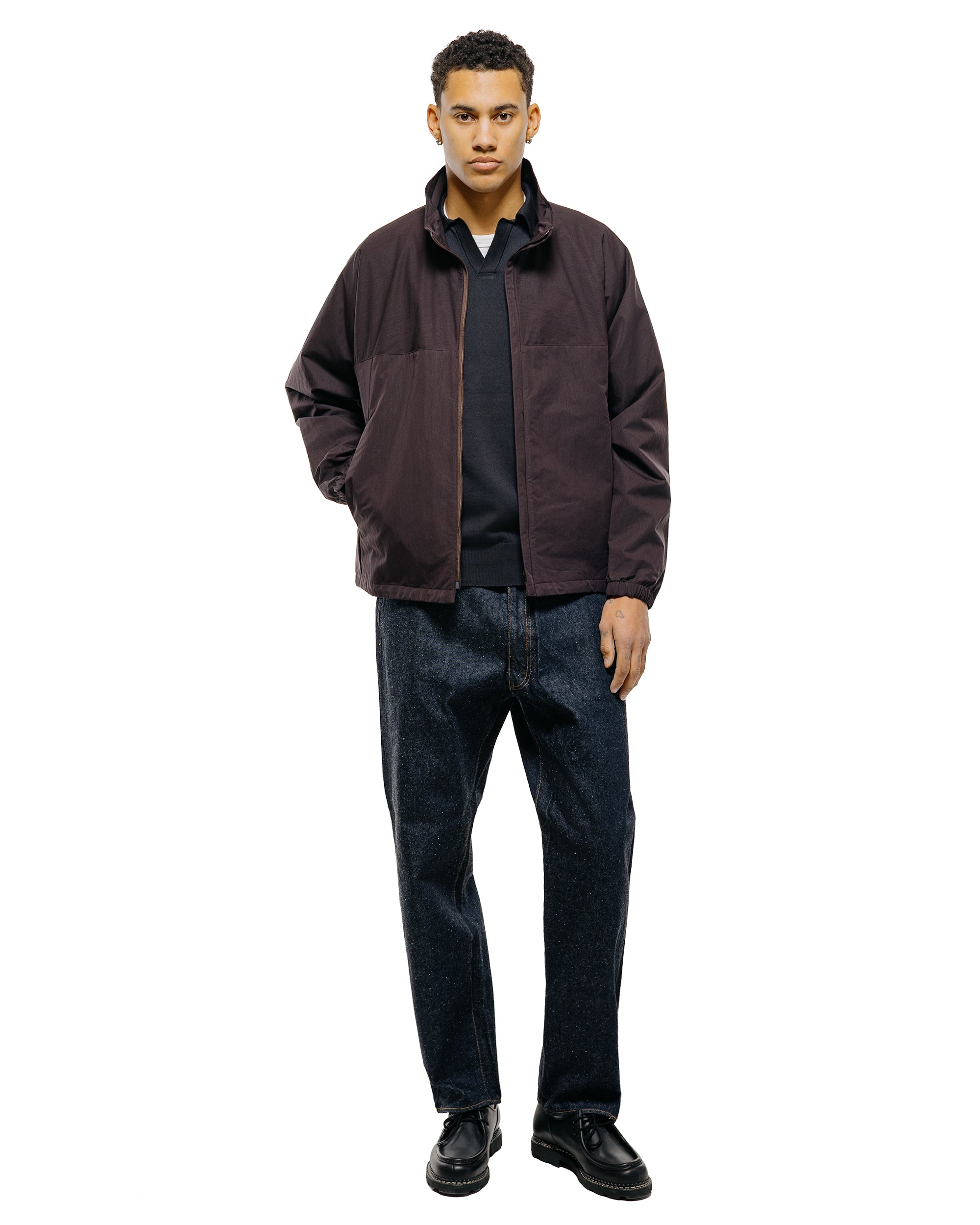 KAPTAIN SUNSHINE Cotton Knit Skipper Shirt Dark Navy