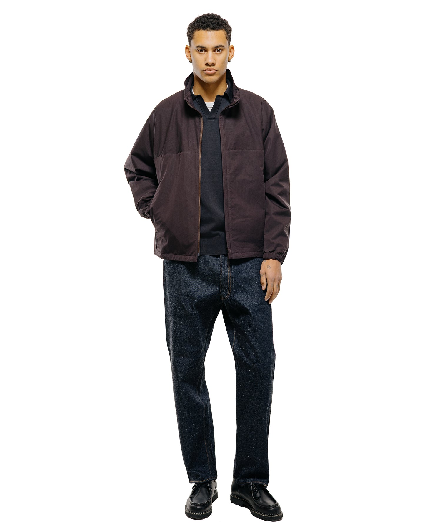 lost & found KAPTAIN SUNSHINE KAPTAIN SUNSHINE Cotton Knit Skipper Shirt Dark Navy