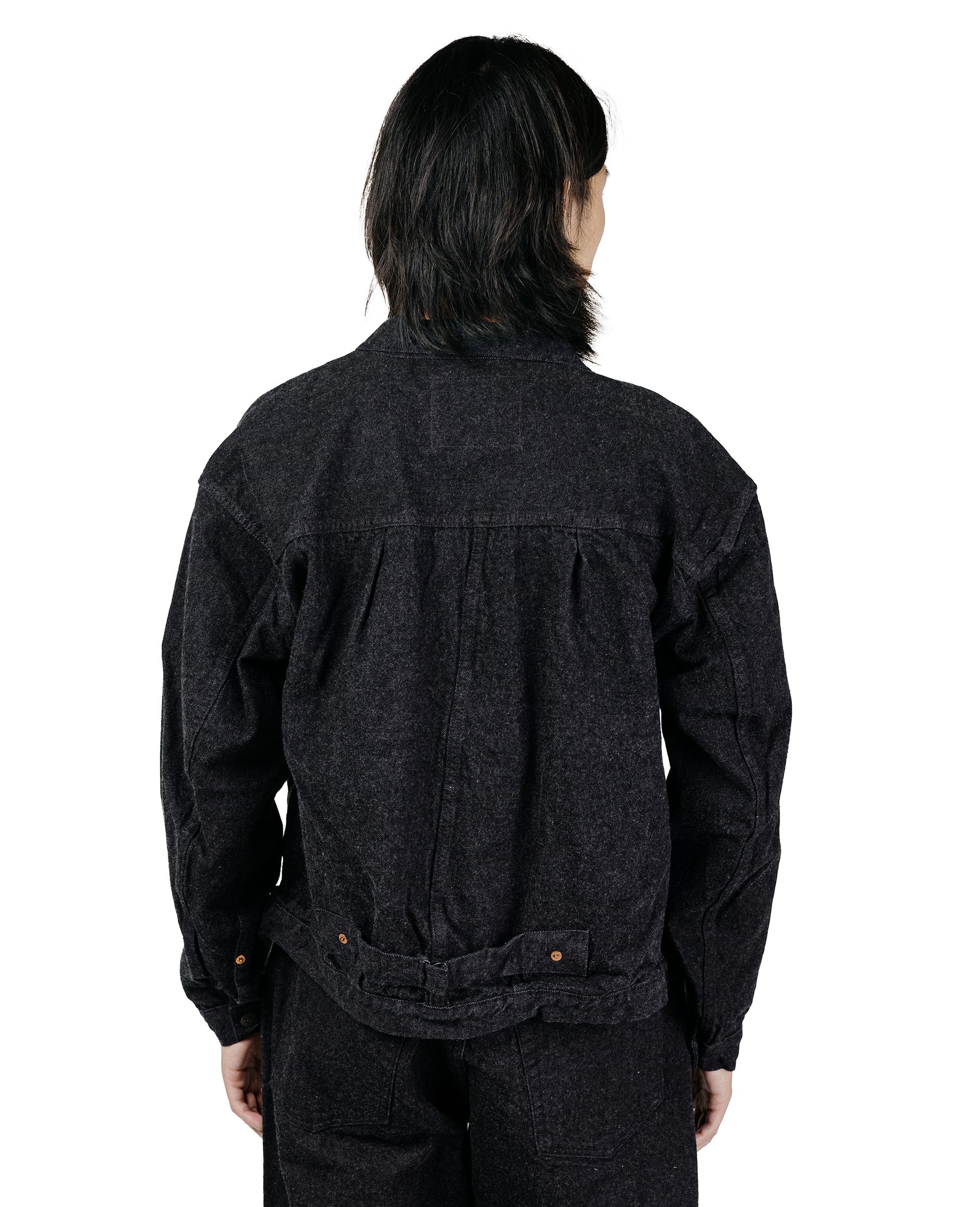 KAPTAIN SUNSHINE Denim Tracker 1P Jacket Black One Wash