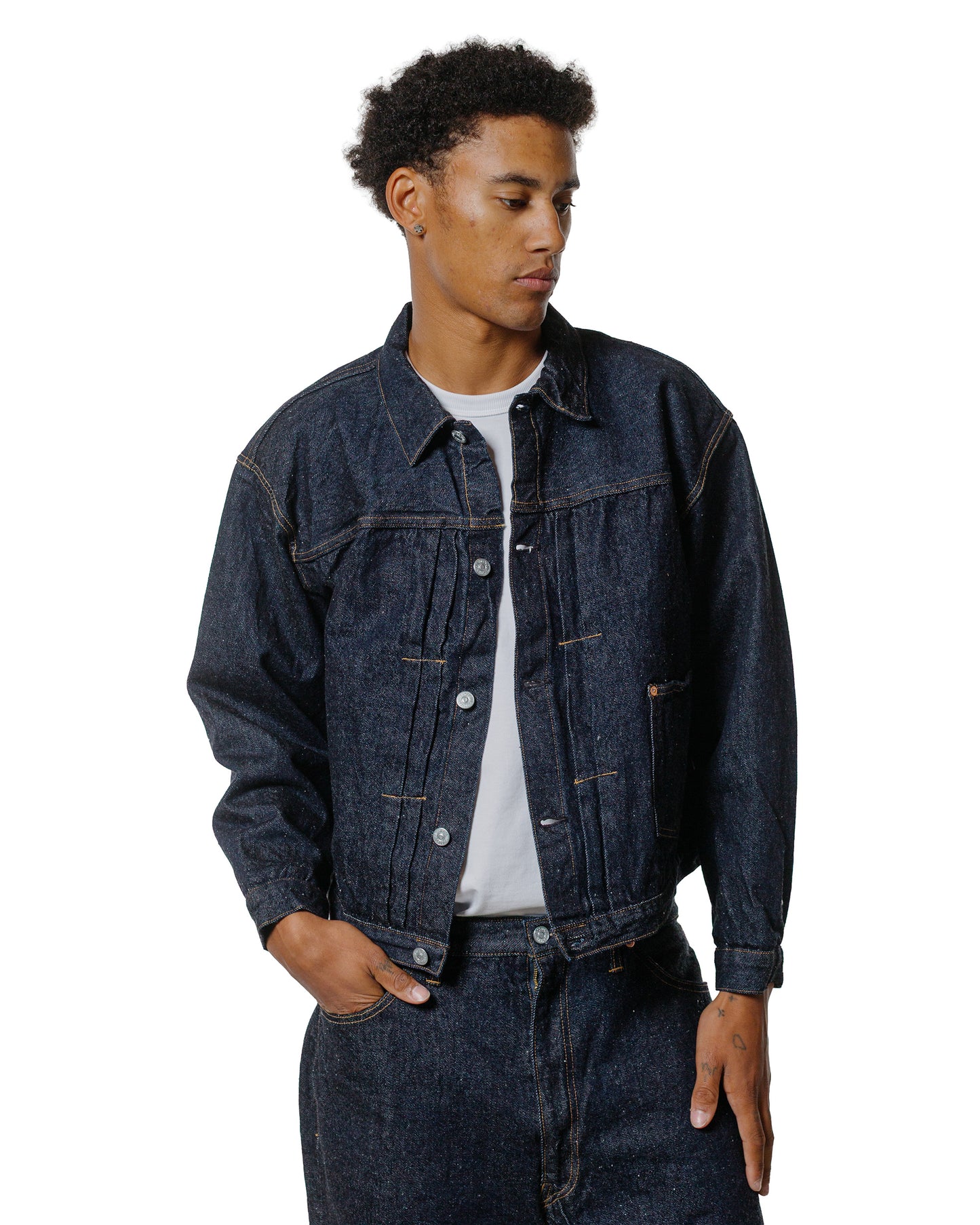 KAPTAIN SUNSHINE Denim Tracker 1P Jacket Indigo