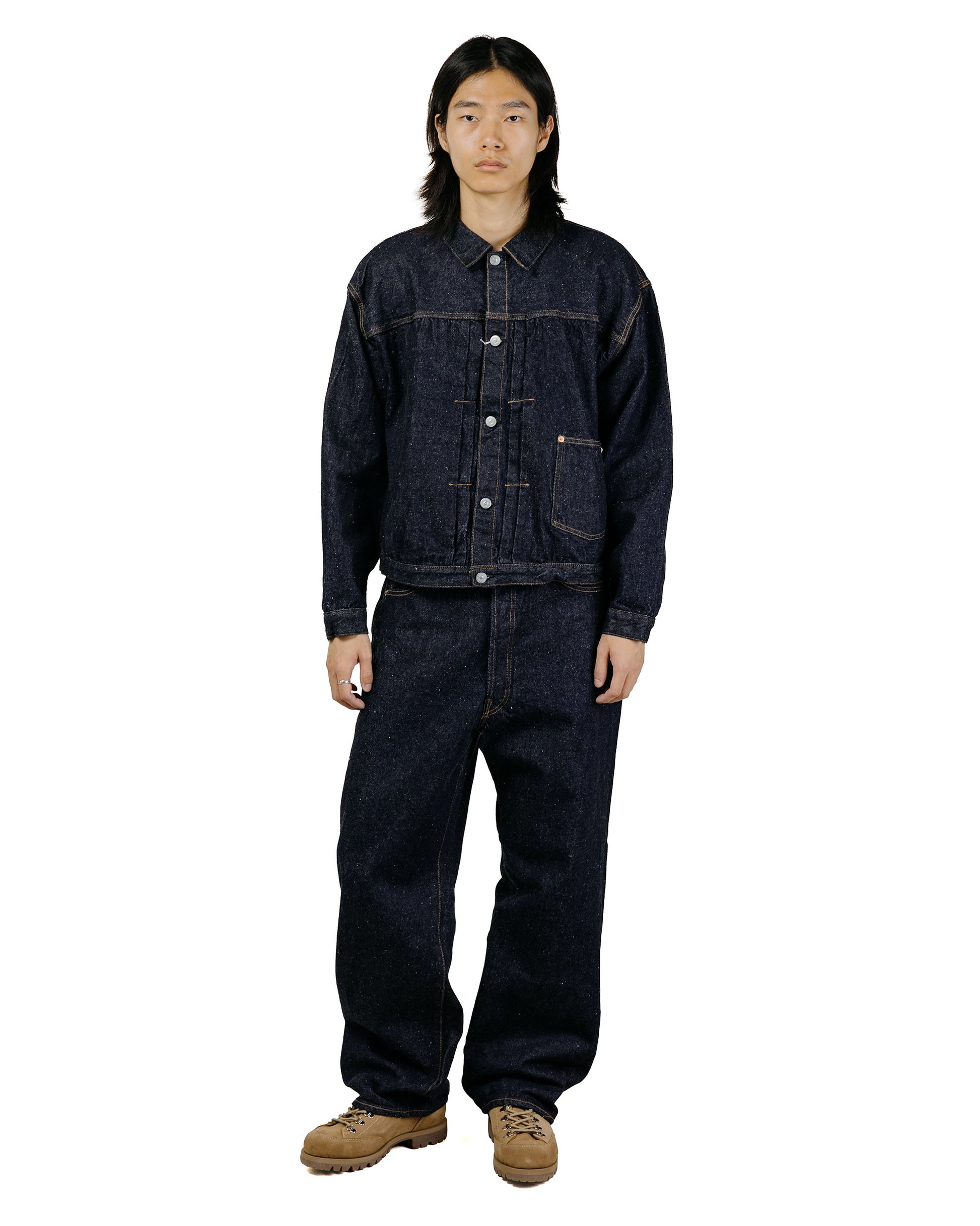 KAPTAIN SUNSHINE Denim Tracker 1P Jacket Indigo One Wash
