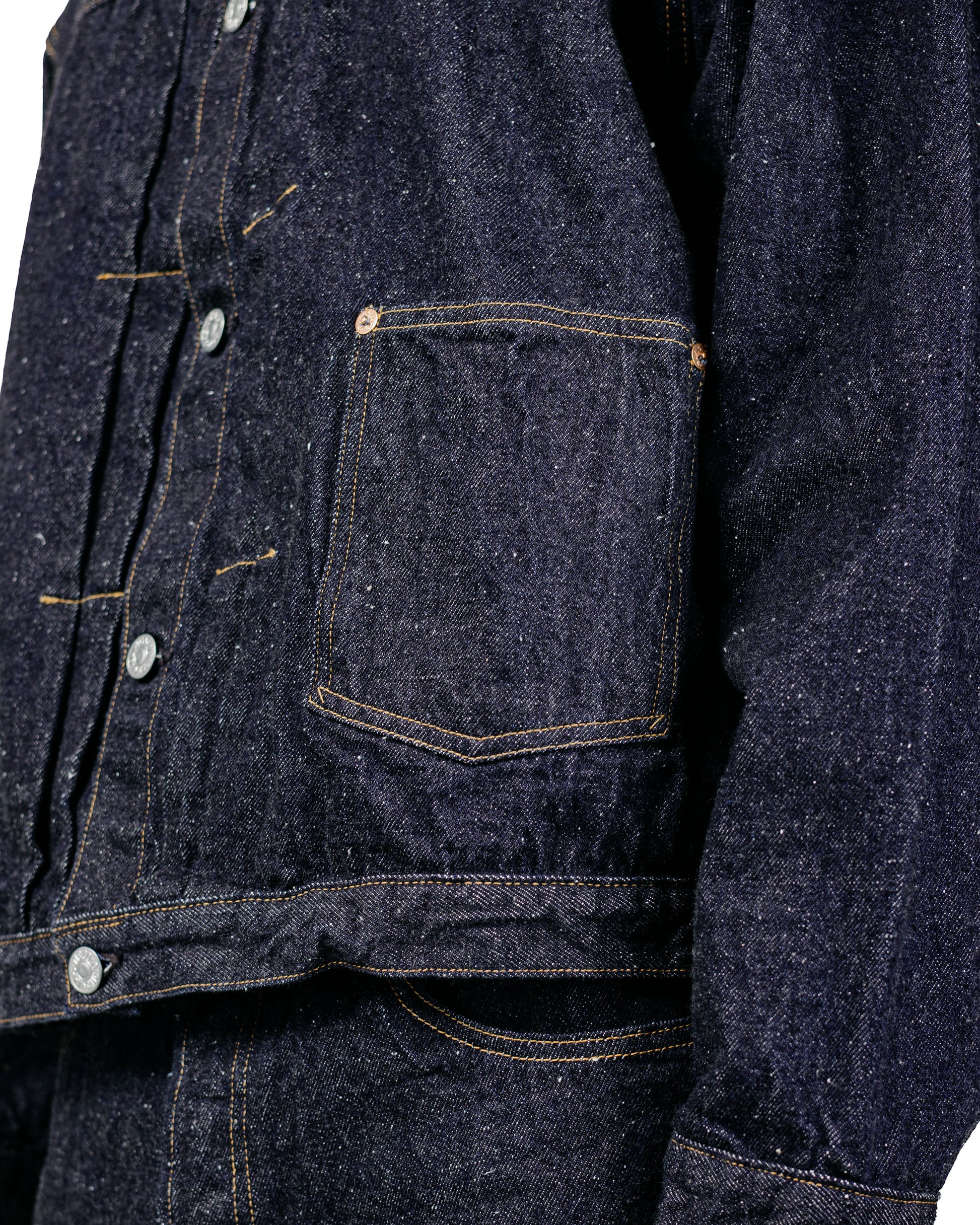 KAPTAIN SUNSHINE Denim Tracker 1P Jacket Indigo One Wash