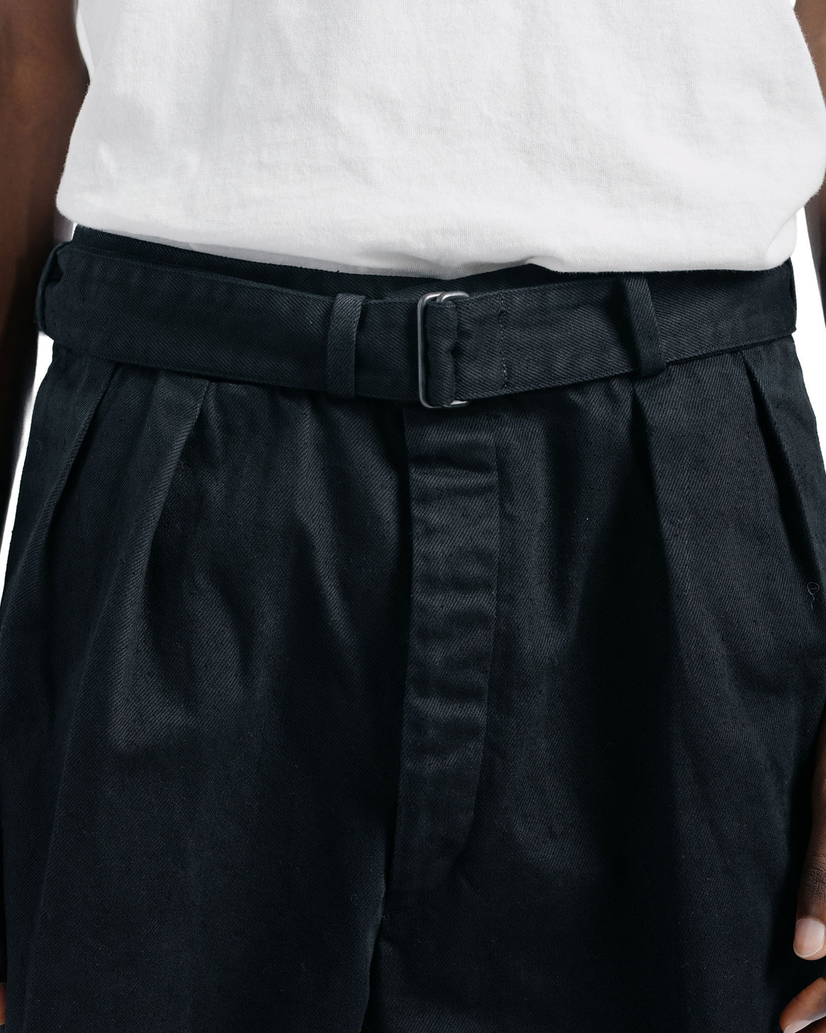 KAPTAIN SUNSHINE Dyed Denim Riviera Pants Black