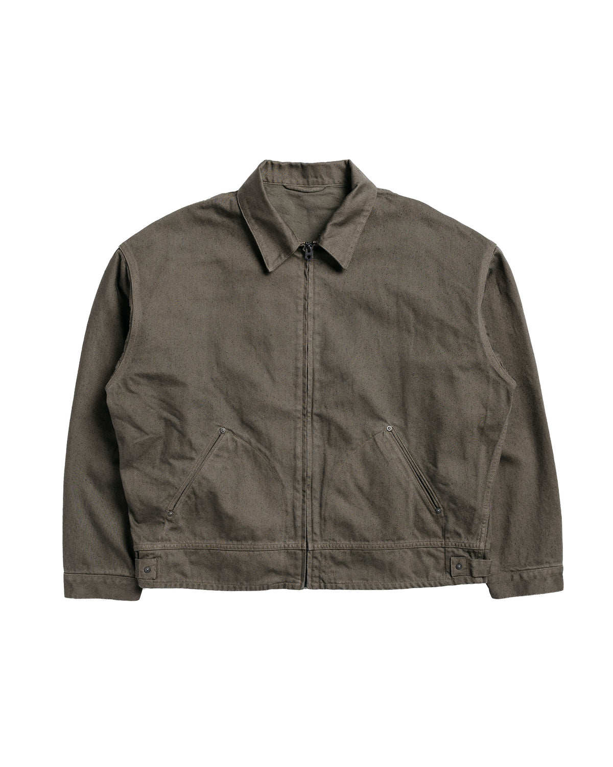 KAPTAIN SUNSHINE Dyed Denim Work Jacket Cub Brown