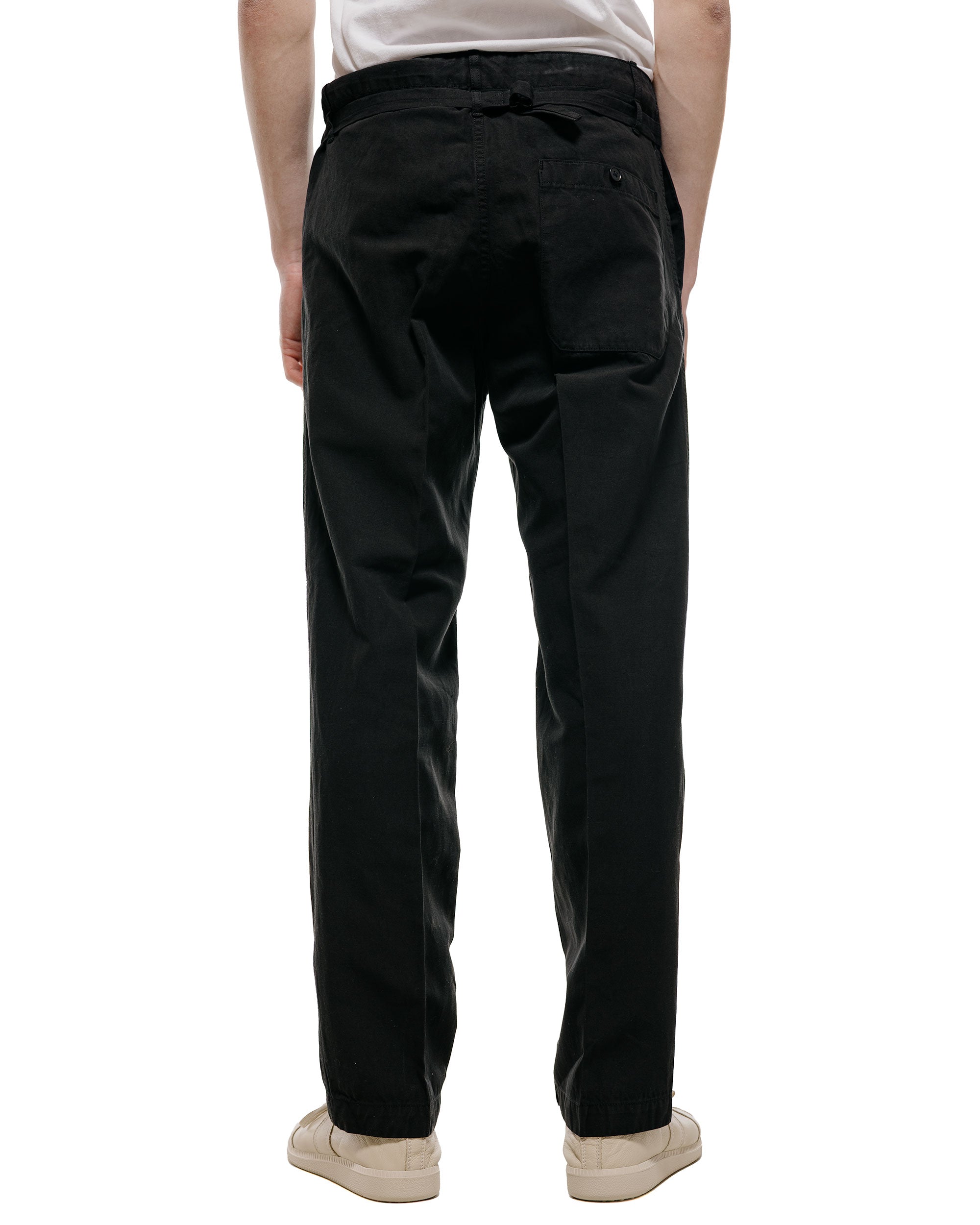 KAPTAIN SUNSHINE Gaba. Buckleback Work Slacks Black